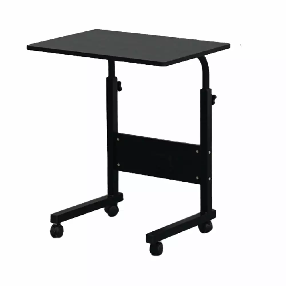 IVV Home Office Removable Desk 23 Chipboard & Steel Side Space Saving Computer Table Writing Workstation. Black