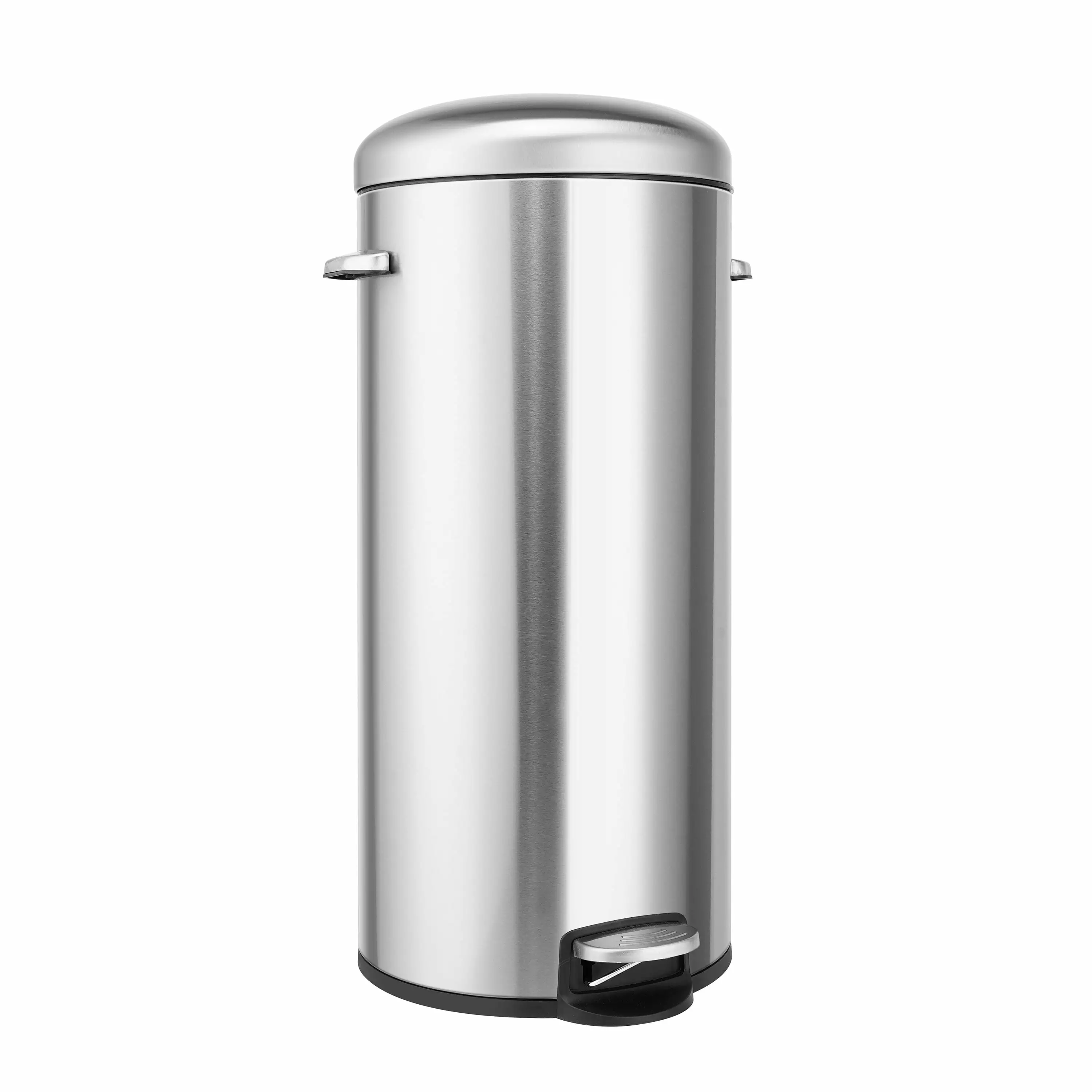 Innovaze 8 gal./30 Liter Stainless Steel Round Shape Step-on Trash Can for Kitchen