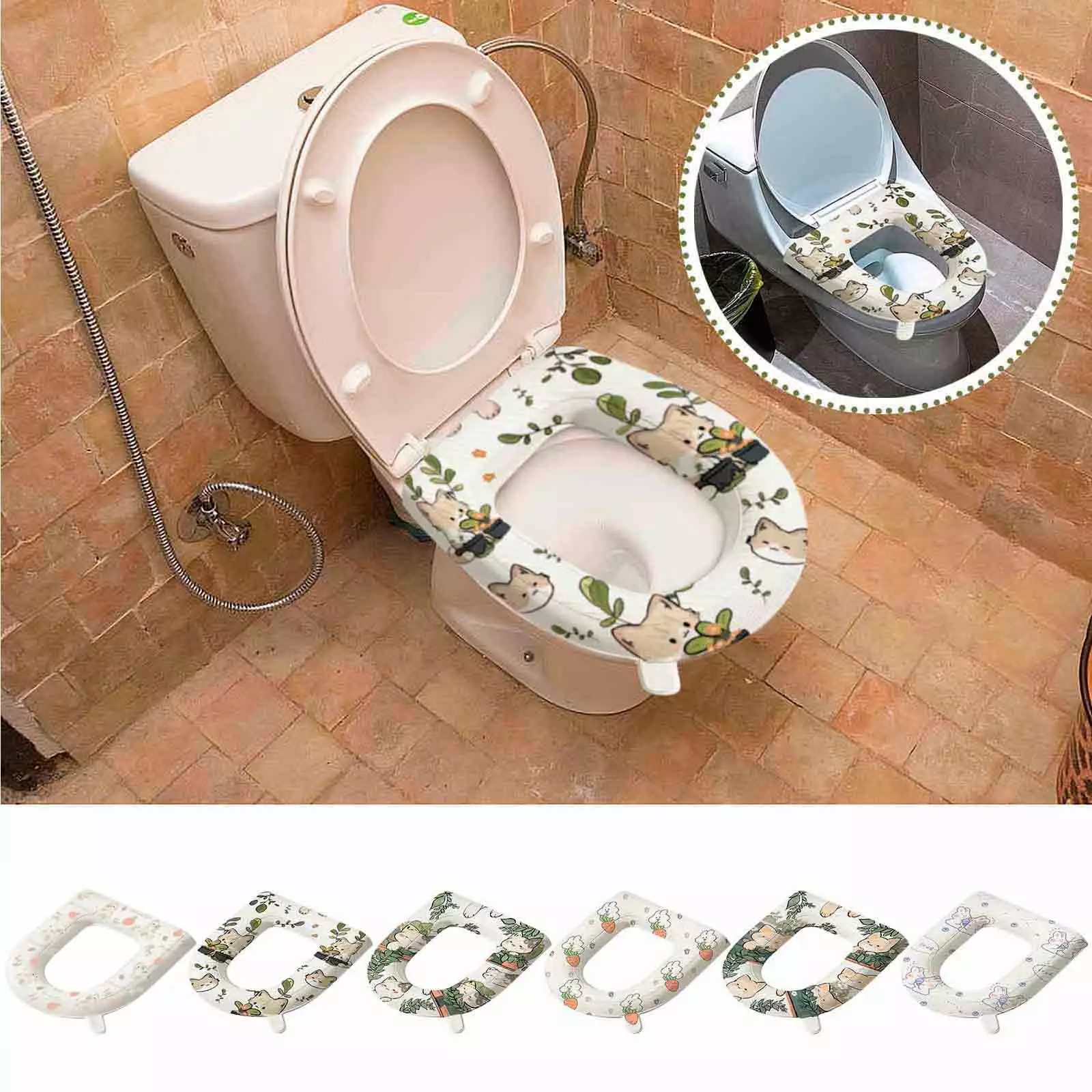 Isvgxsz 2024 New Clearance Outdoor Rug High Foam Eva Toilet Seat Cushion for Household Use Washable and Wipe Able Toilet Seat Ring Universal for All Seasons in the Bathroom