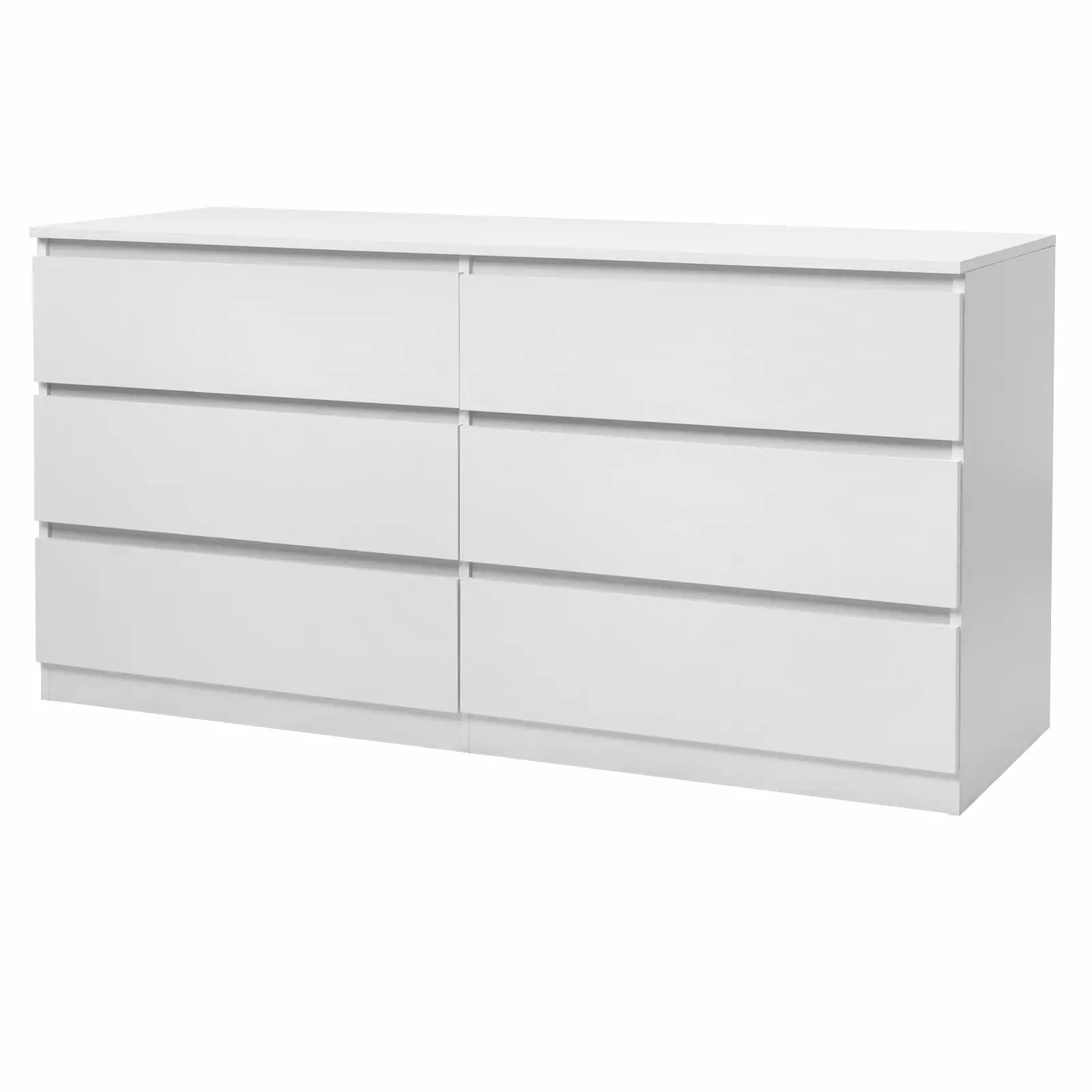 Itoproad 6 Drawer Dresser. Storage Cabinet for Bedroom Living Room. Closet Organizer Adult. White