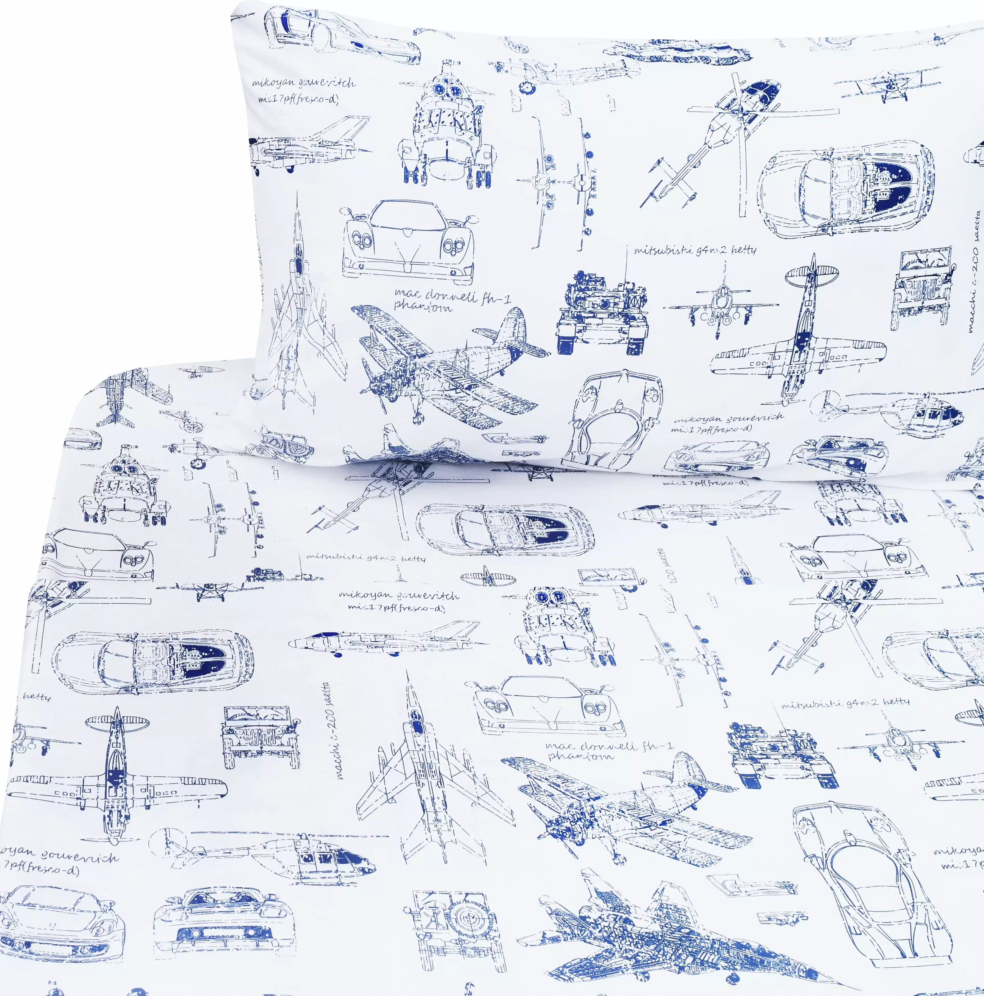 J-pinno Cars Tank Helicopter Aircraft Military Transport Vehicles Twin Sheet Set for Kids Boy Children.100% Cotton. Flat Sheet + Fitted Sheet + Pillowcase Bedding Set