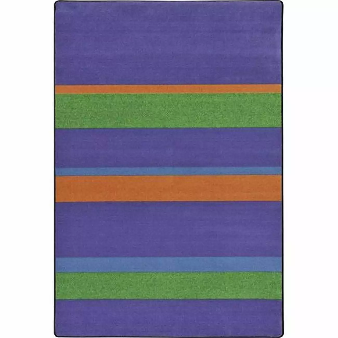 Joy Carpets 1860C-01 Straight and Narrow Teen Area Rugs - 5 ft. 4 in. x 7 ft. 8 in. - Violet