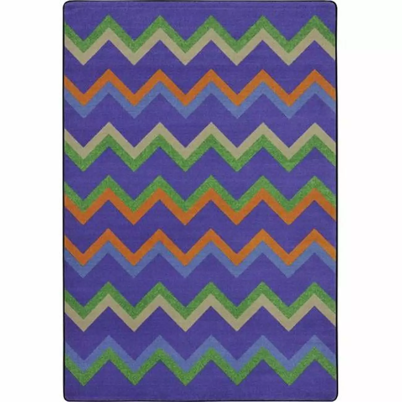 Joy Carpets 1861D-01 Sonic Teen Area Rugs - 7 ft. 8 in. x 10 ft. 9 in. - Violet