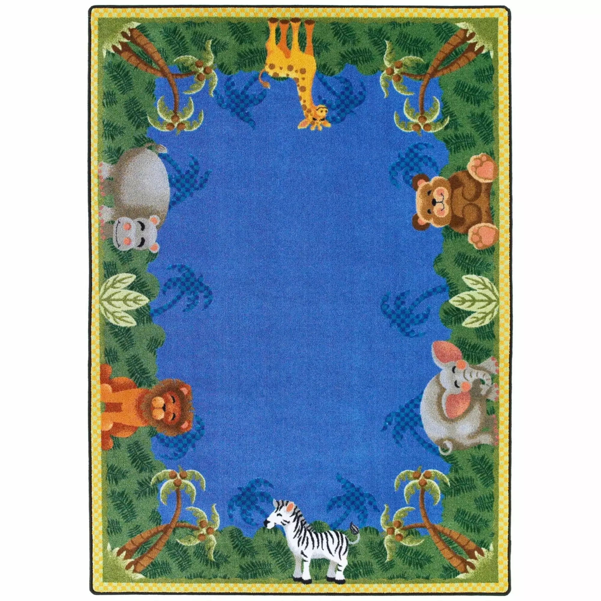 Joy Carpets Just for Kids Jungle Friends Area Rug