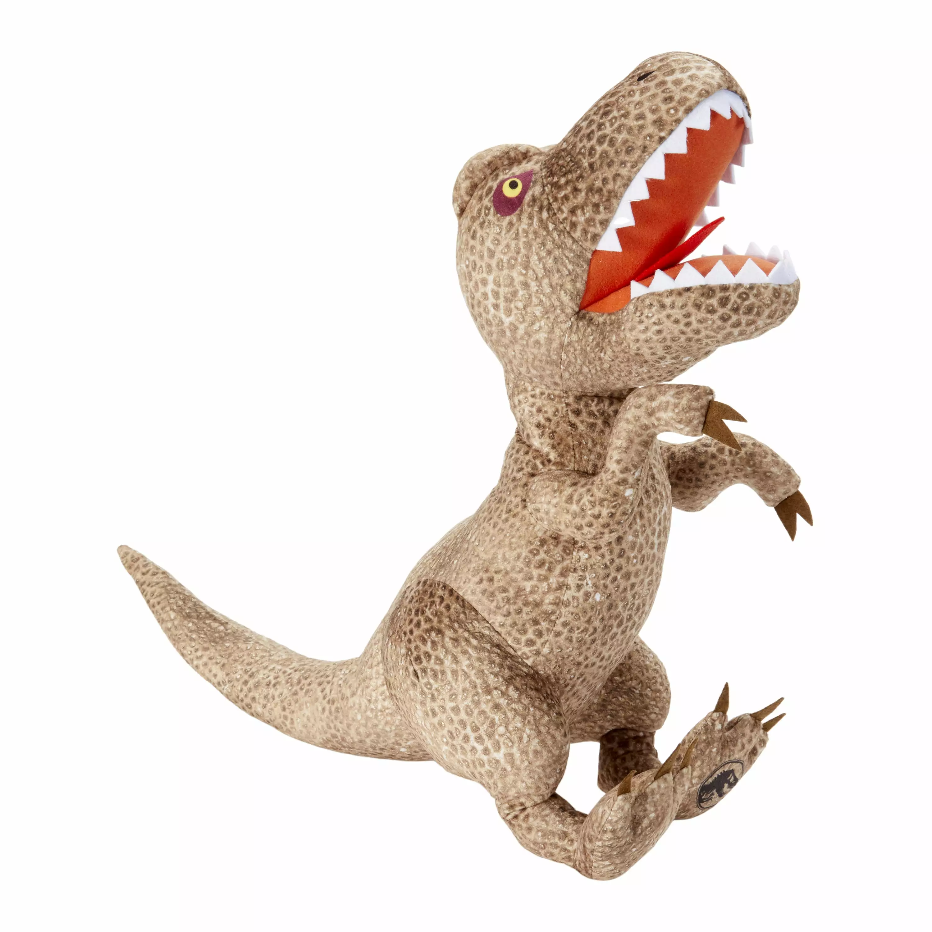 Jurassic World Kids T-Rex Bedding Plush Cuddle and Decorative Pillow Buddy. Brown