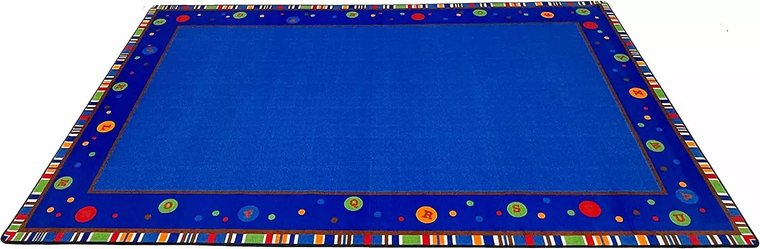 KidCarpet ABC Dots School Rug 4' x 6' Rectangle Rug for Classroom Home Learning or Kids Room Carpet Educational Learning Rug for School | Rug for Kids and Children Bedrooms & Playroom