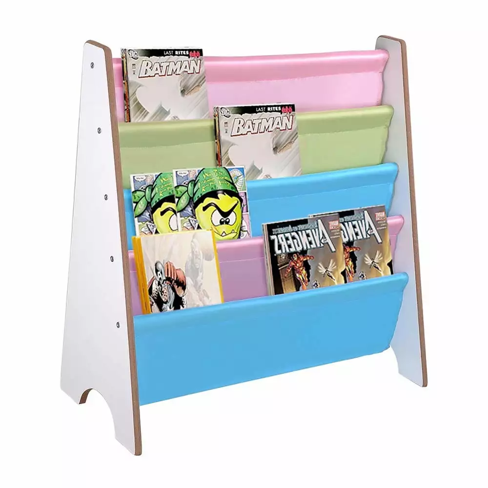 Kids Book Shelf Book Storage Holder Display Organizer White Color