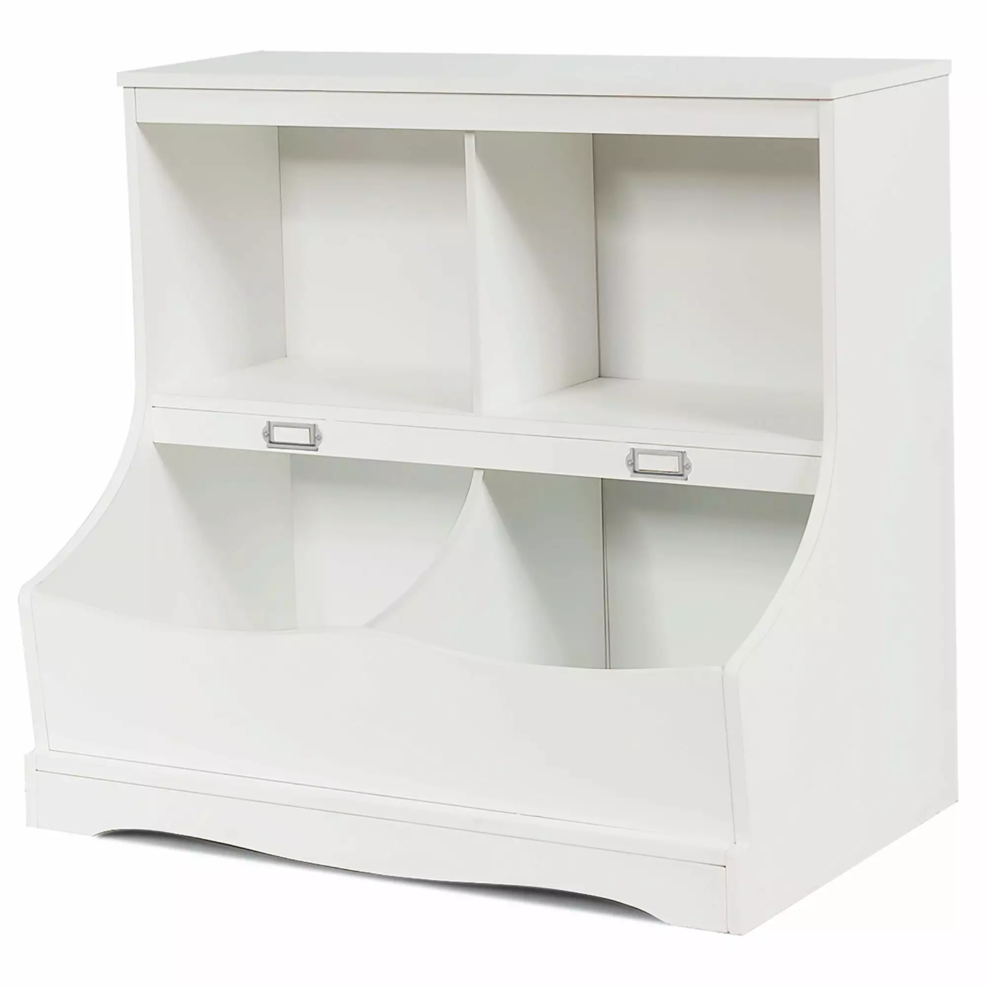 Kids Bookcase Toy Storage Children's Organizer Cabinet Shelf White