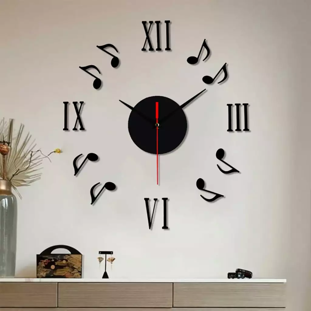 Kitchen Essentialsframeless Diy Wall Mute Clock Mirror Surface Sticker Home office Decor Clearance