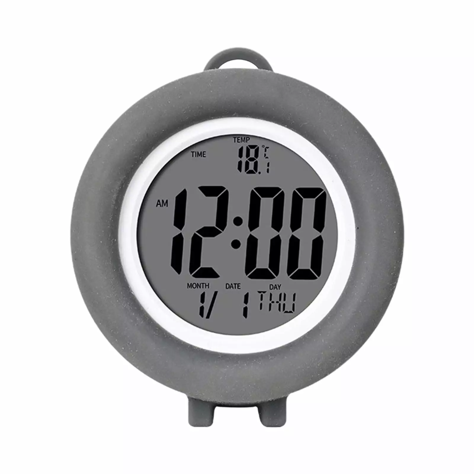 LMEEOR Alarm Clock Clearance Digital Electronic Clock Led Display Electronic Clock Stereo Digital Display Snooze Alarm Clock 12/24h Switching Countdown Time Alarm Clock Gray-u