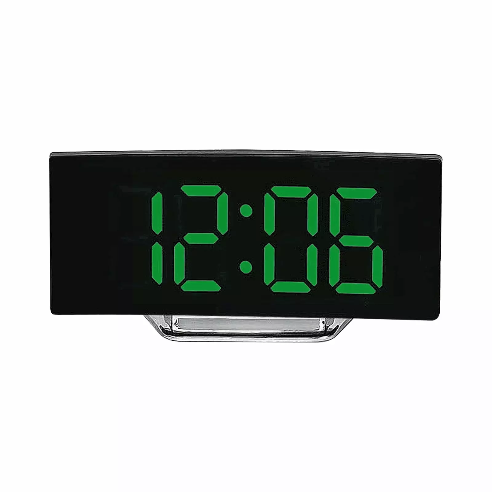 LMEEOR Alarm Clock Clearance Table Clock Large Screen Led Curved Screen Alarm Clock Intelligent Electronic Digital Clock for Bedroom Office Alarm Clock Green-z