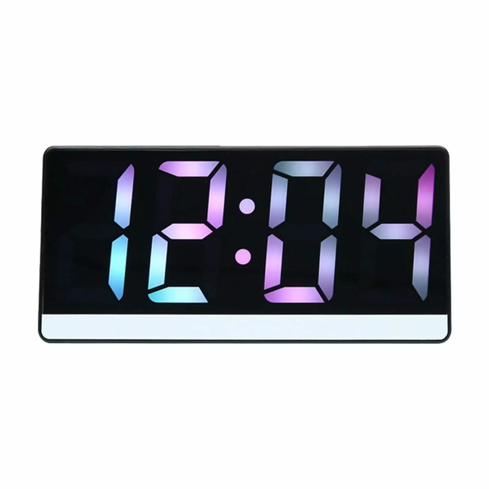 LMEEOR Digital Alarm Clock Clearance Luminous Mirror Electronic Clock Digital Alarm Table Silent Desktop Decoration Student Electronic Alarm Clock Large Screen Digital Alarm Clock Black