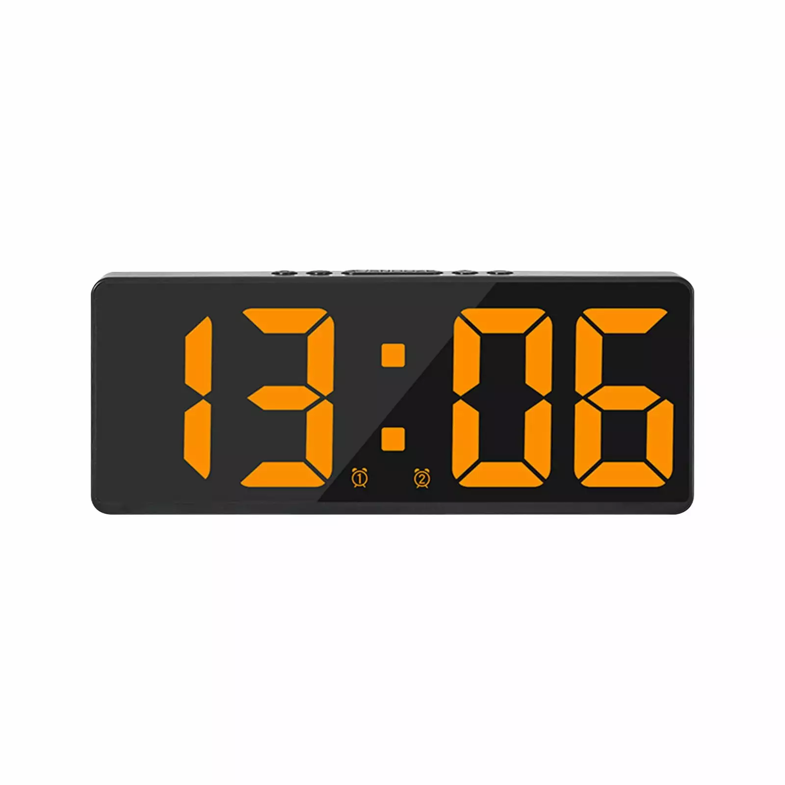 LMEEOR Digital Alarm Clock Clearance Digital Alarm Clock Simples Led Large Digital Display Fashion Alarm Clock Fully Functional Desktop Bedside Study Kitchen Clock Black Frame Digital Alarm Clock