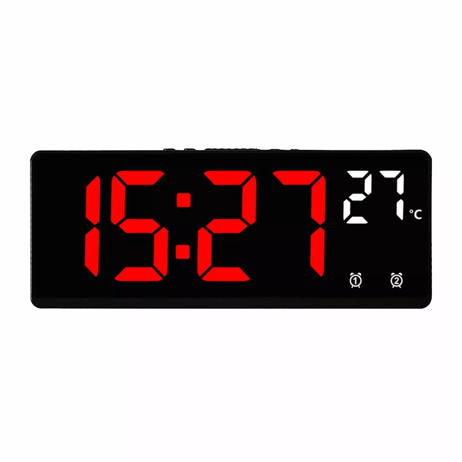 LMEEOR Digital Alarm Clock Clearance Digital Alarm Clock Simples Led Large Digital Display Fashion Multi-set Alarm Clock Features Desktop Bedside Study Kitchen Clock Digital Alarm Clock Red-v