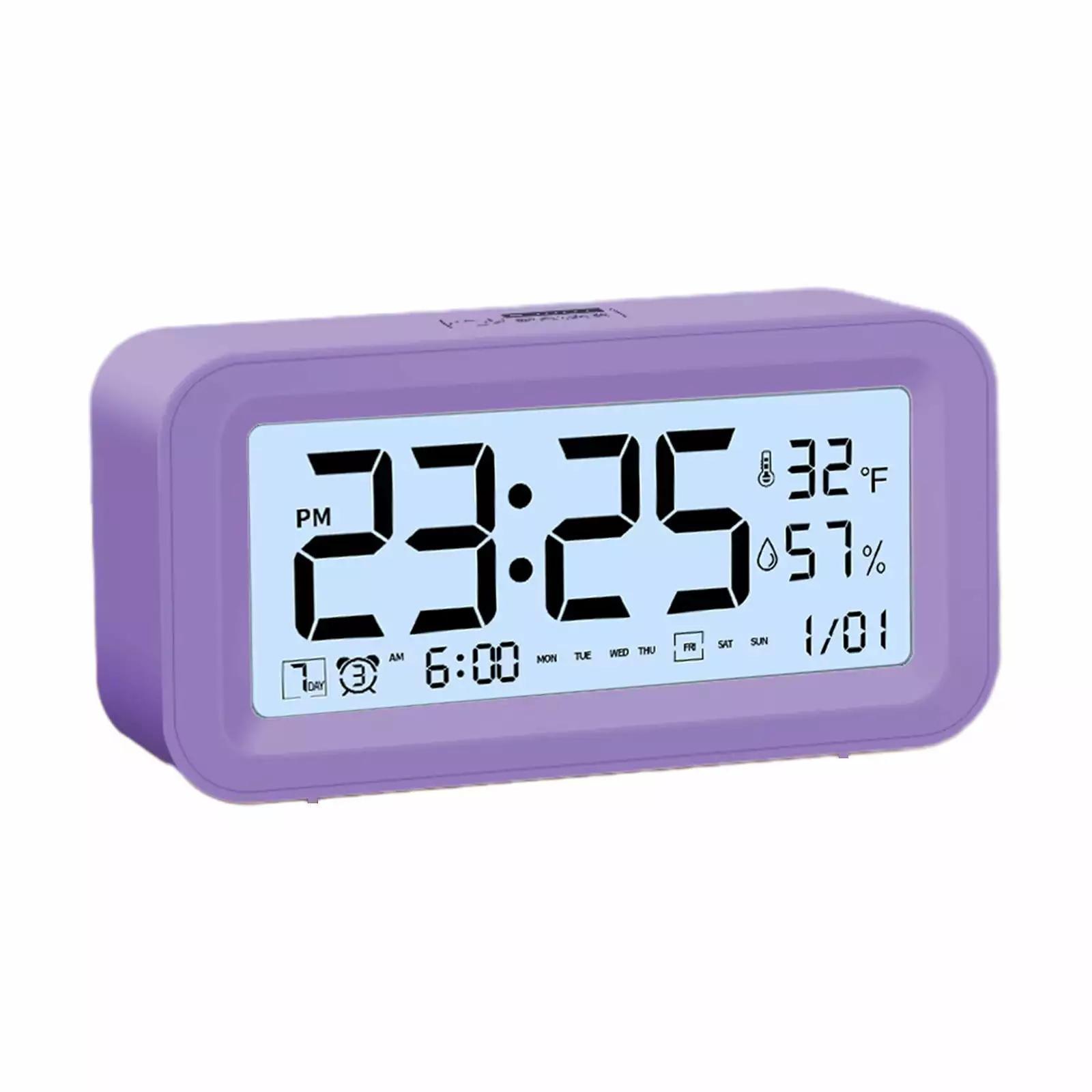 LMEEOR School Season Digital Electronic Clock Digital Electronic Clock Led Display Electronic Clock Stereo Digital Display Snooze Alarm Clock 12/24H Change Countdown Time Digital Electronic Clock