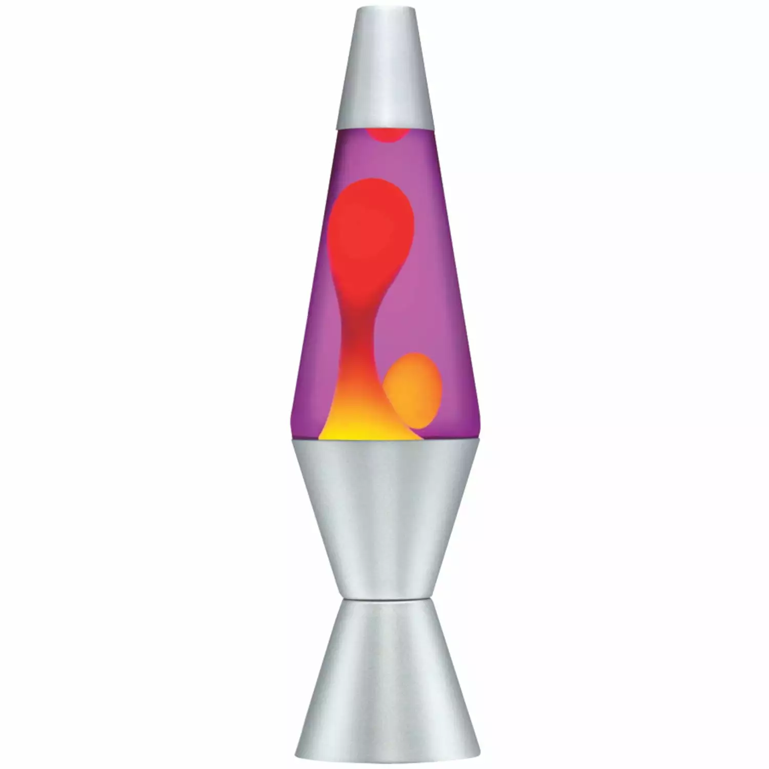 Lava the Original 14.5 Yellow/Red Wax with Purple Liquid Lava Lamp