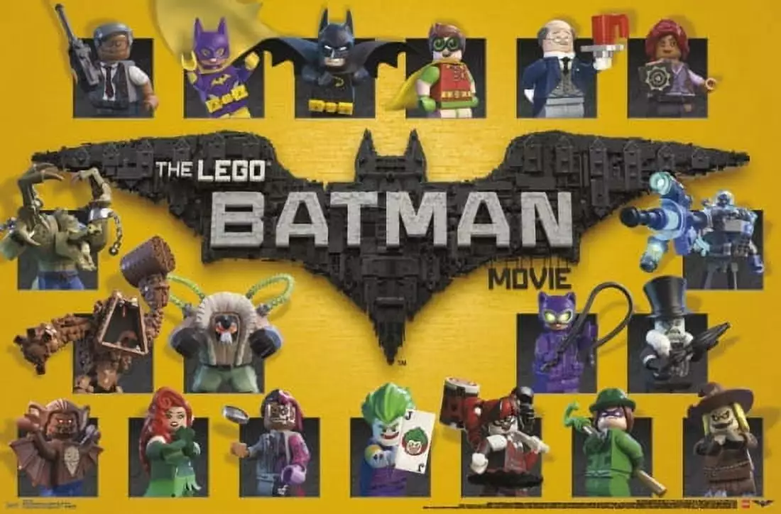 Lego Batman - Grid Laminated Poster Print (34 x 22)