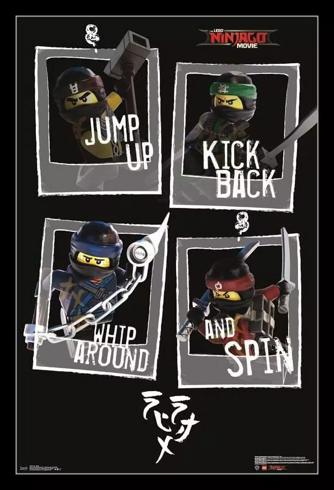 Lego Ninjago - Ninja Laminated & Framed Poster Print (22 x 34)