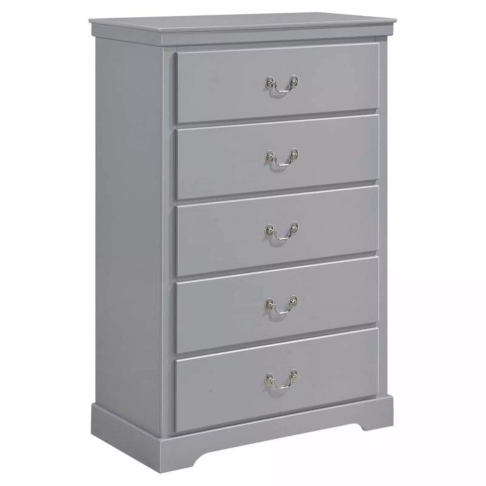 Lexicon Seabright 31-inch 5 Drawers Traditional Wood Chest in Gray