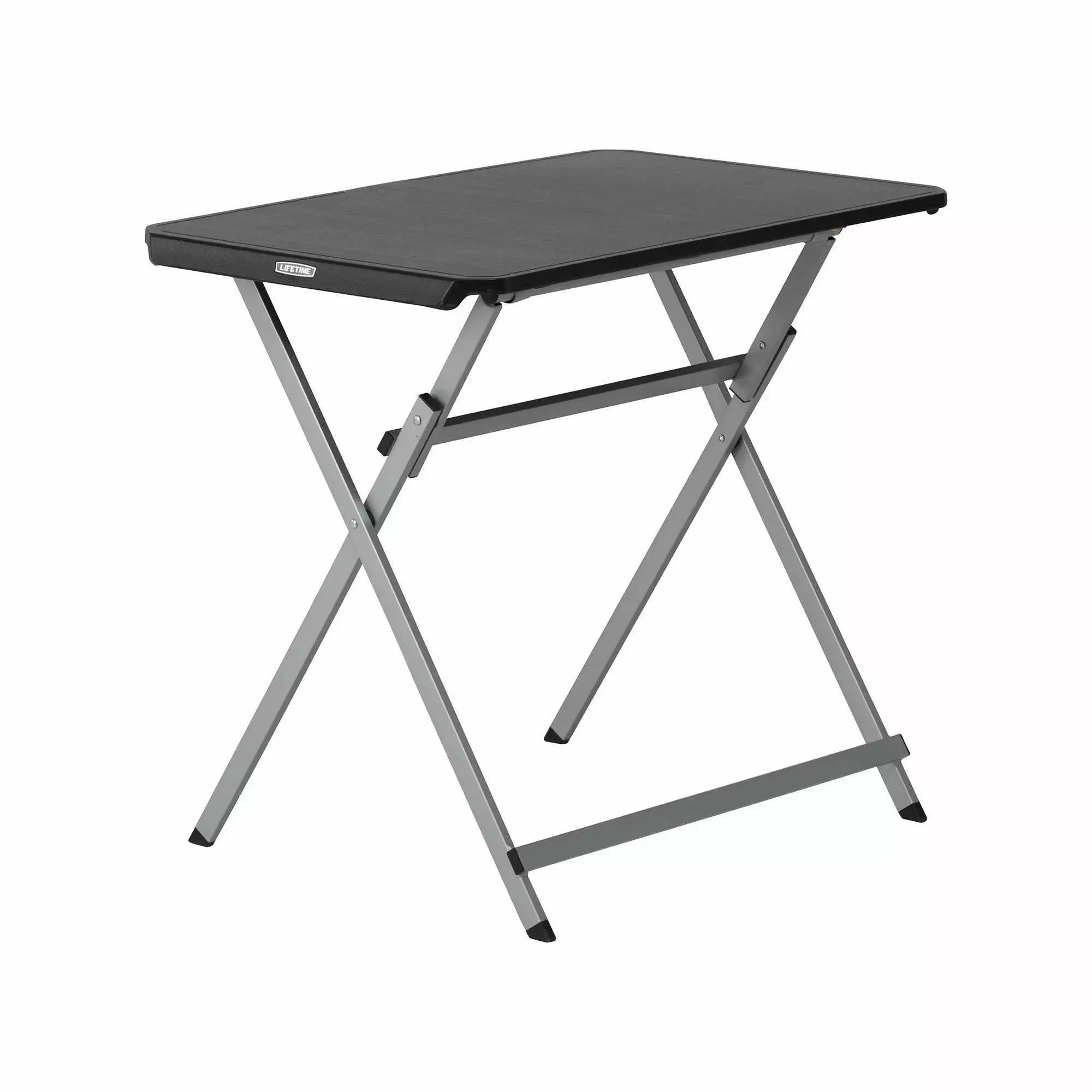 Lifetime 30 inch Rectangle Personal Folding Table. Indoor/Outdoor Light Commercial Grade. Black (80623)