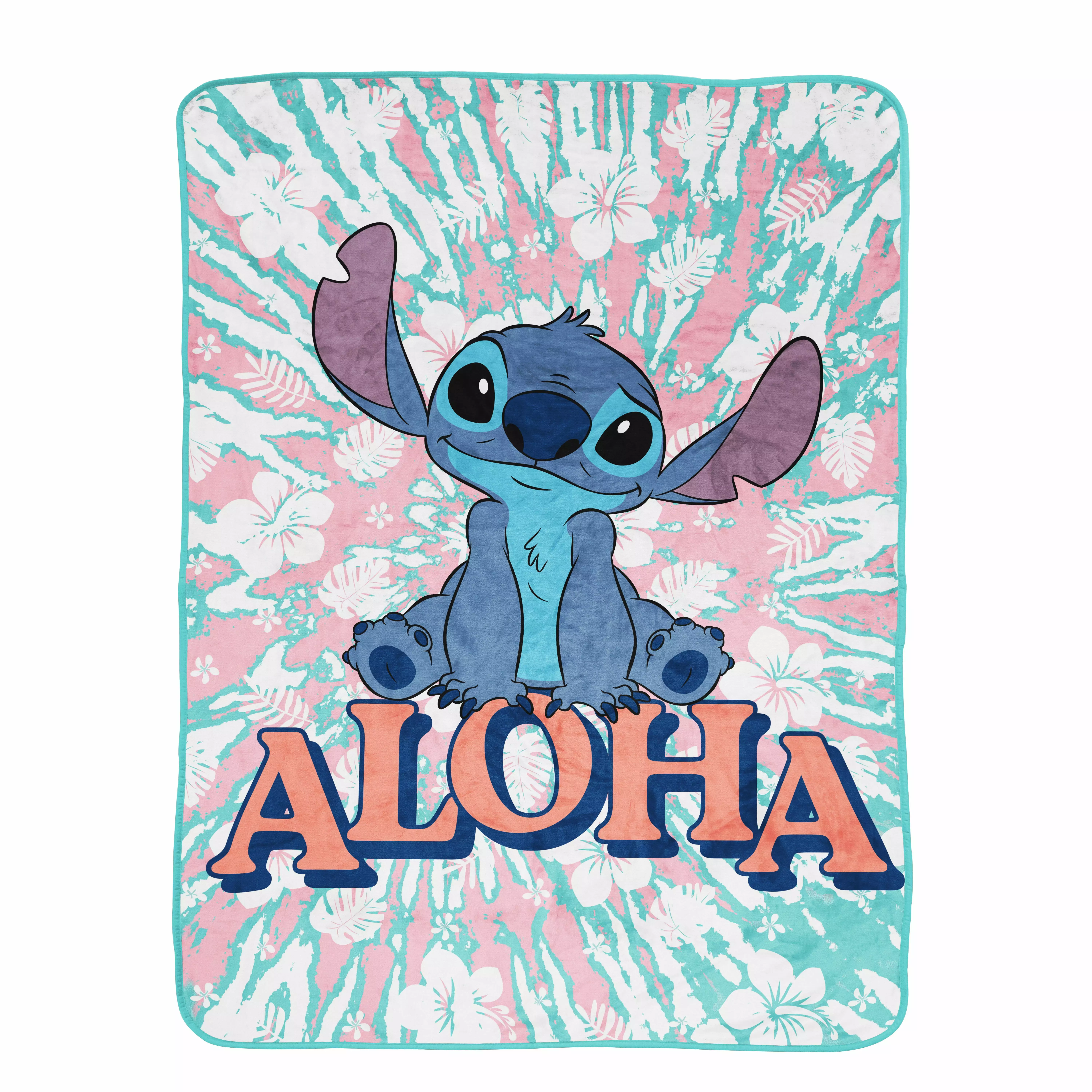 Lilo and Stitch Kids Throw. 46 x 60. Microfiber. Blue. Disney