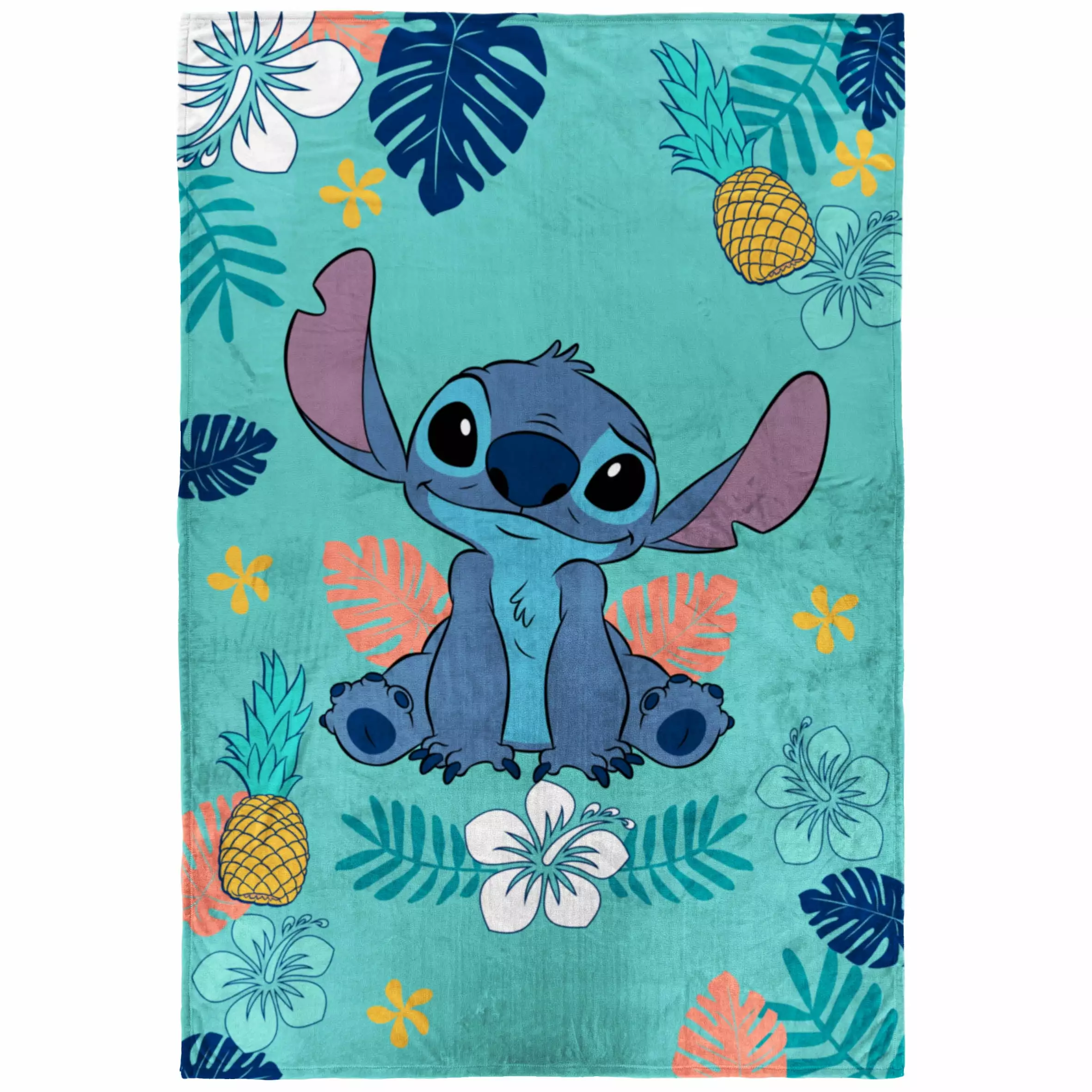 Lilo and Stitch Kids Twin Blanket. 62 x 90. Microfiber. Blue. Disney