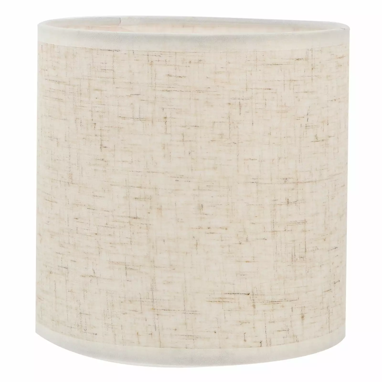 Linen Drum Lampshade Ceiling Light for Home Chandelier (Rice White)