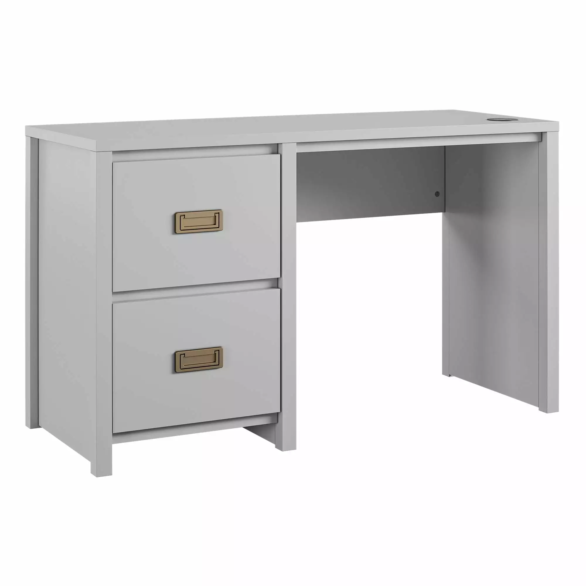 Little Seeds Monarch Hill Haven Dove Grey Single Pedestal Kidsa Desk