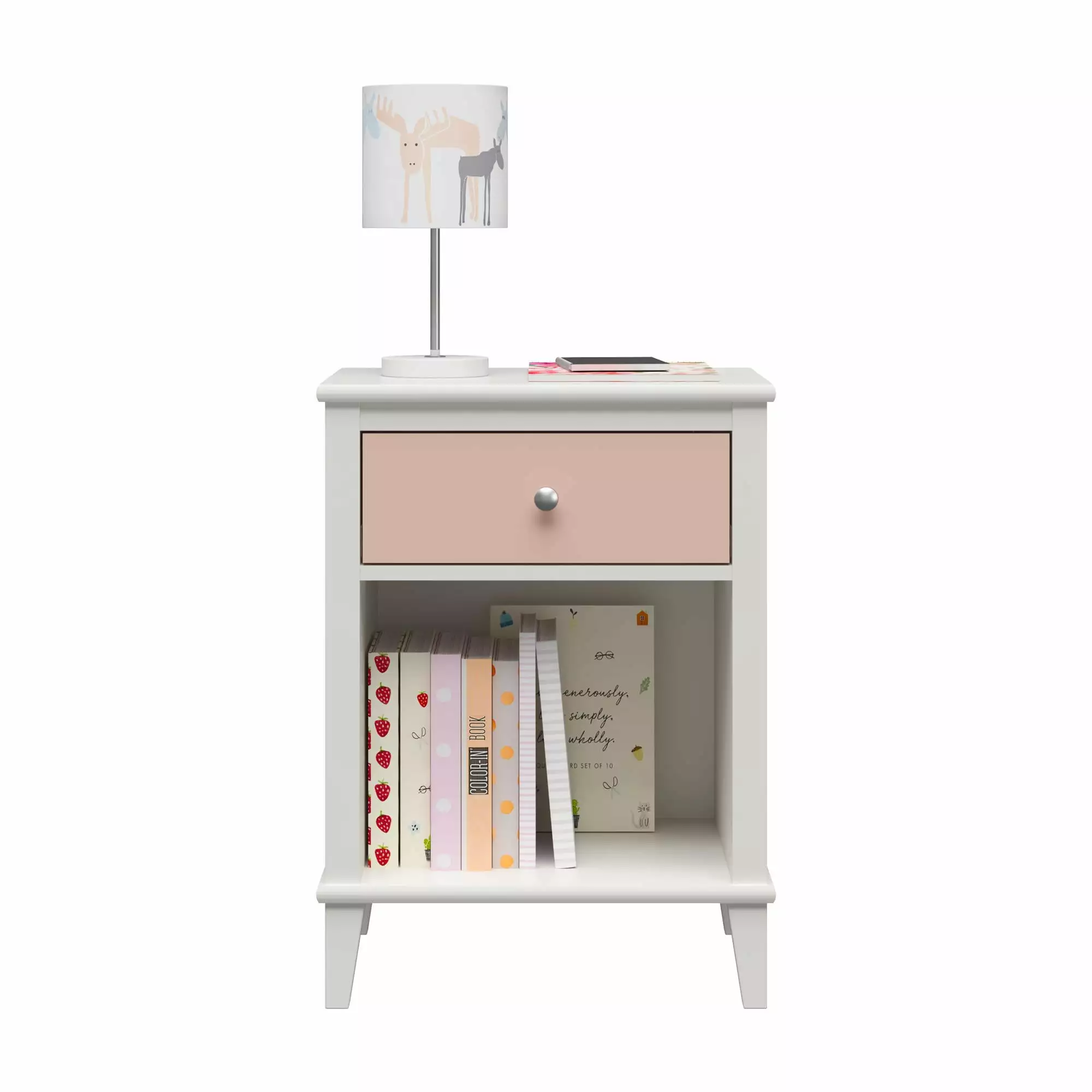 Little Seeds Monarch Hill Poppy Nightstand. Pink