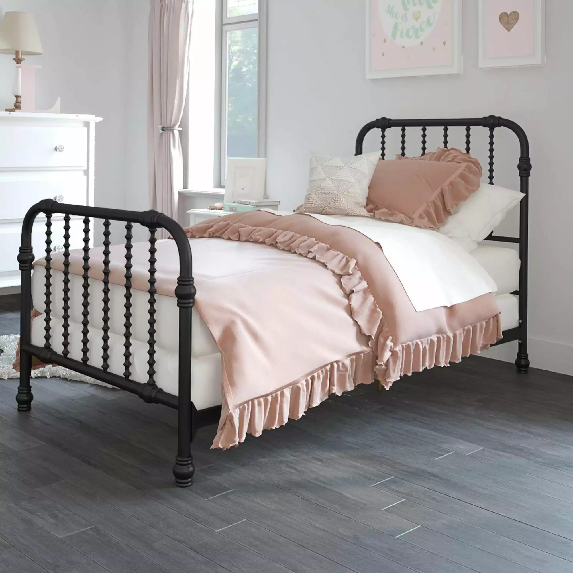 Little Seeds Monarch Hill Wren Metal Bed Twin. Black