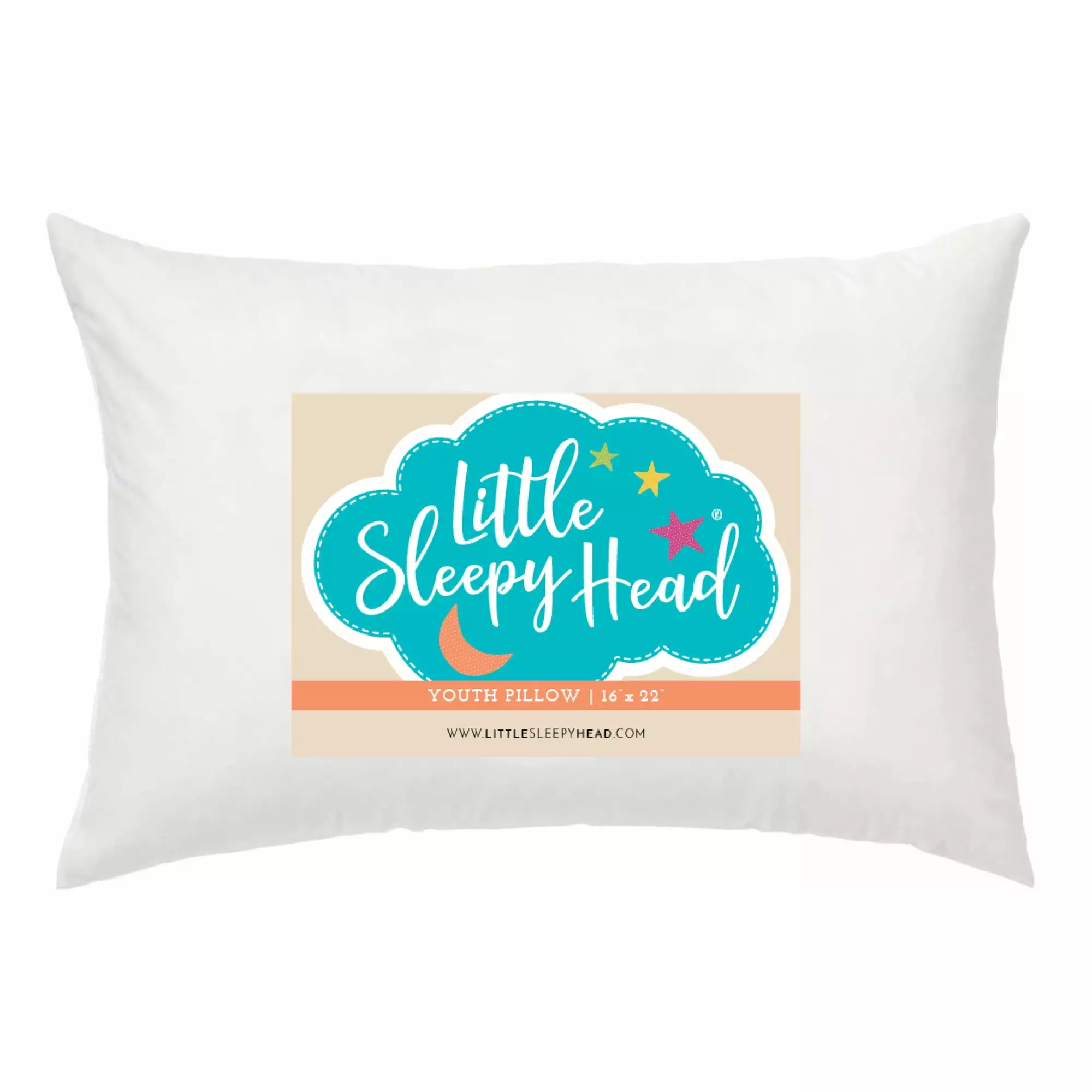 Little Sleepy Head Youth Pillow 16x22. Premium Jumbo Toddler Pillow. Ergonomic Pillows for Kids (1 Pack)