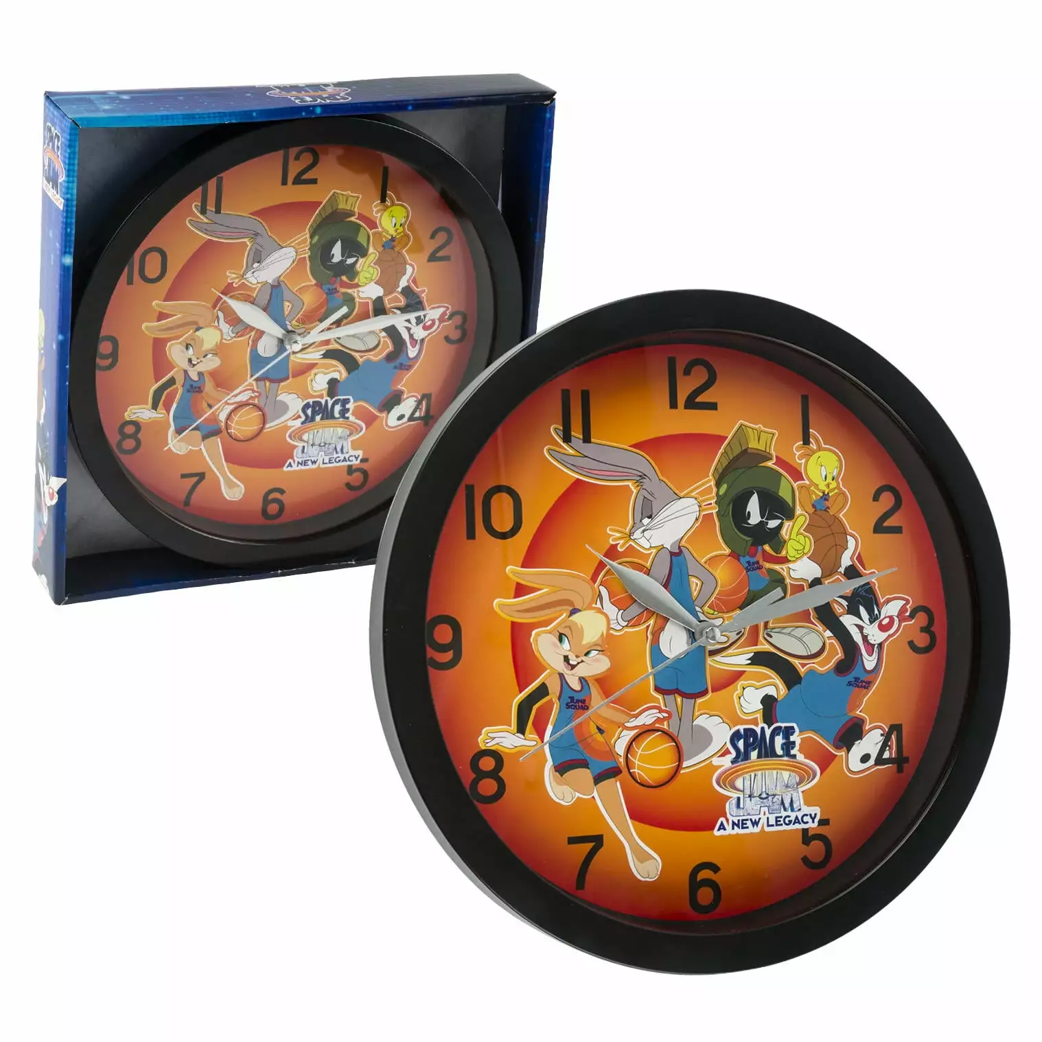 Looney Tunes Space Jam Characters Print 9 3/4 Wall Clock