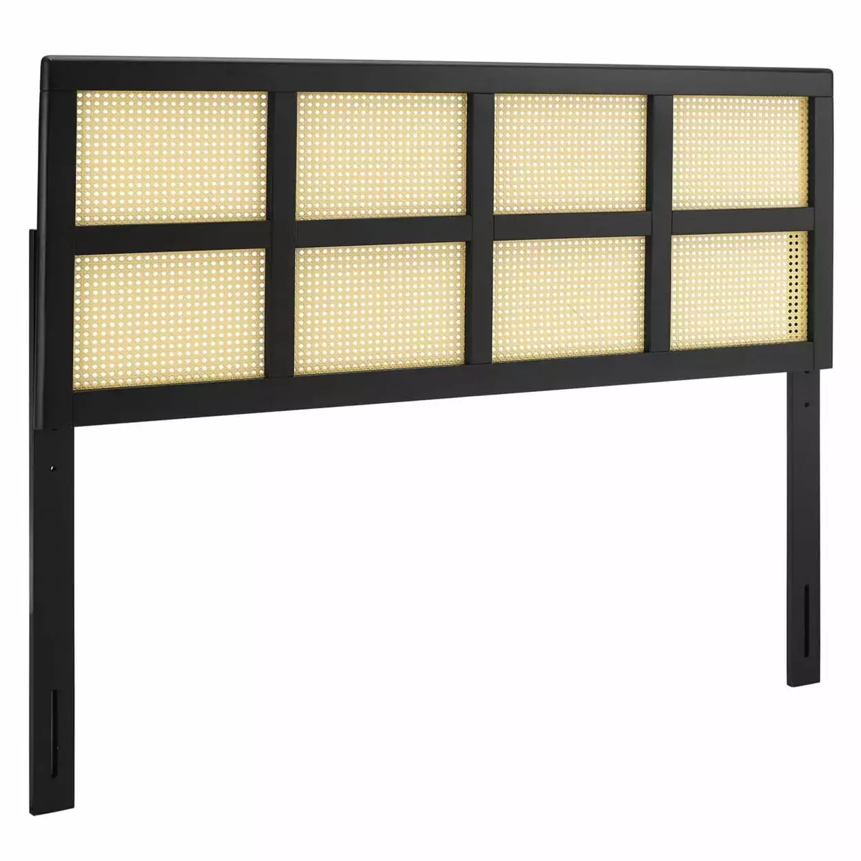 Luana Cane King Headboard Black