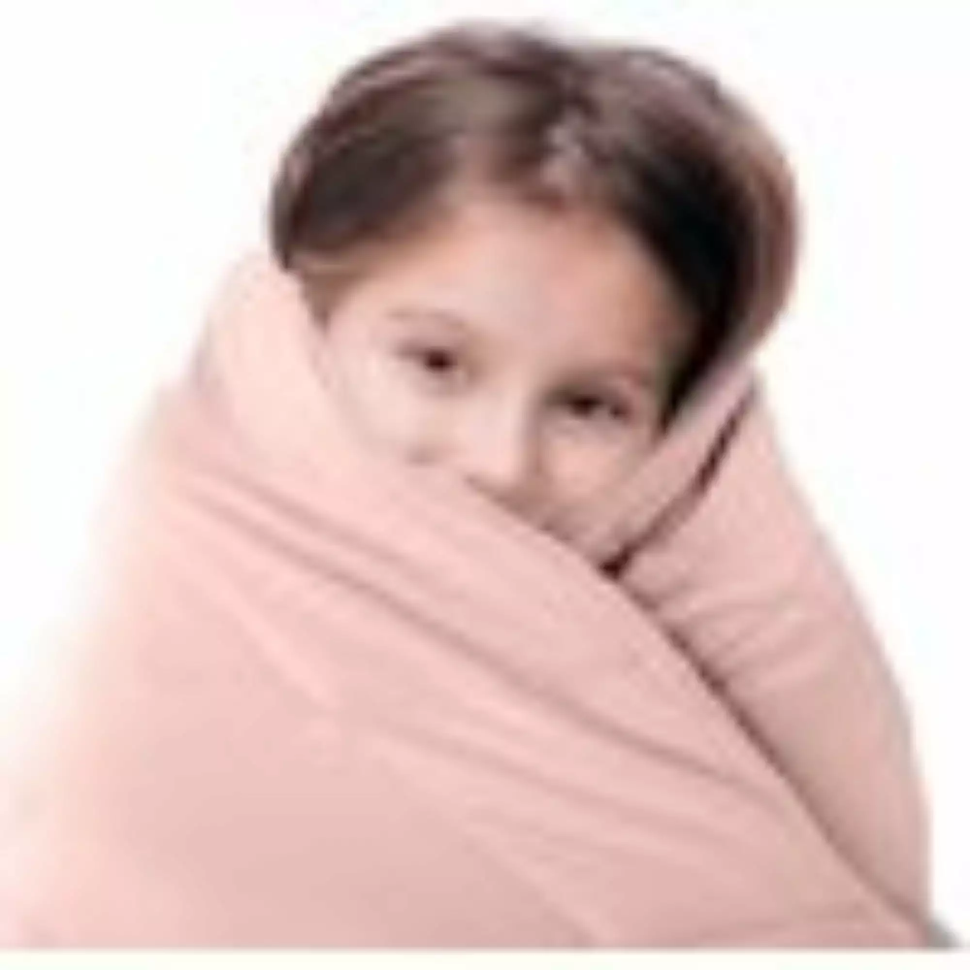 Luna Cotton Weighted Blanket for Kids. Twin (41 x 60). 10 lbs. Pink