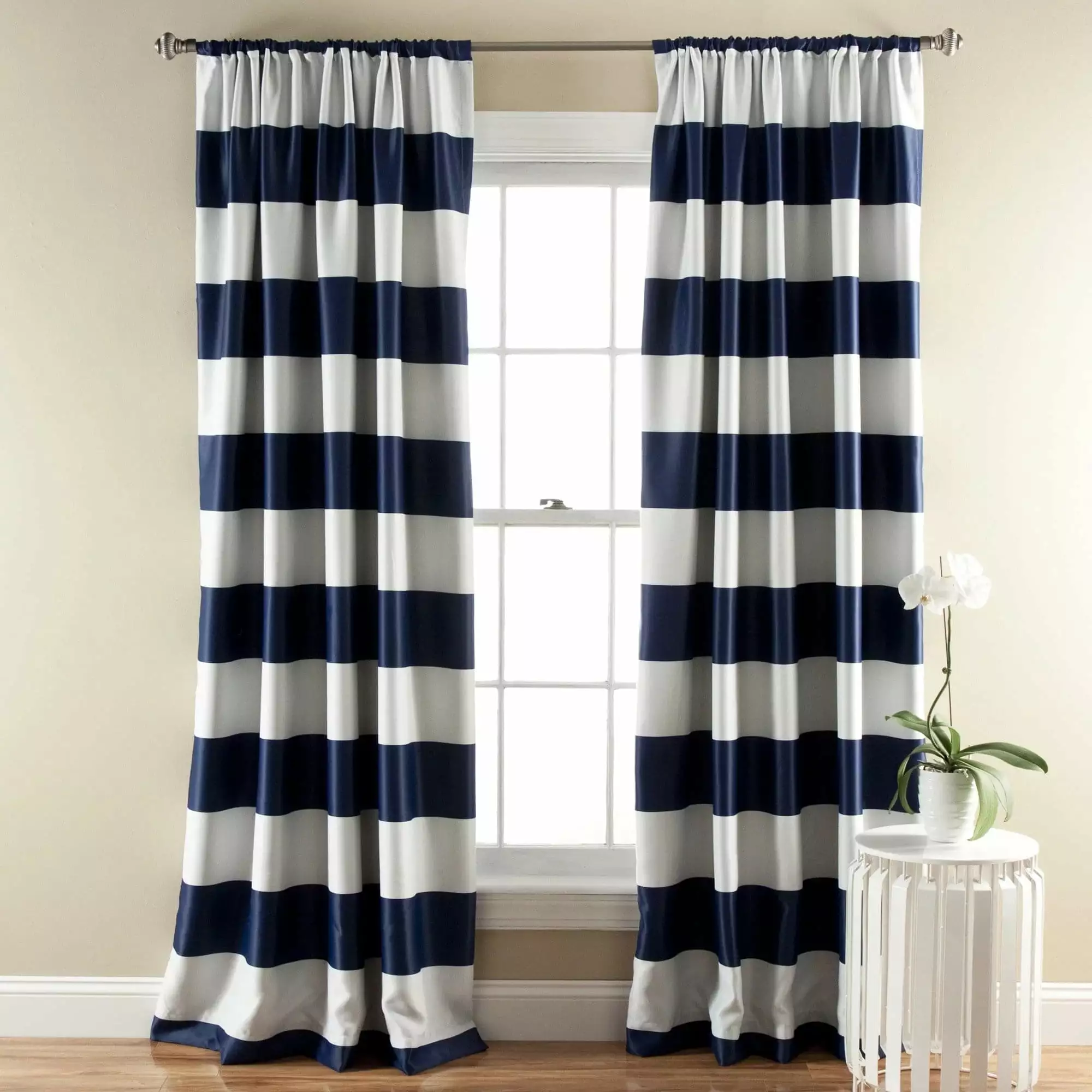 Lush Decor Textured Rod Pocket Light Filtering Curtain Set. 52.0 x 3.0 2 Panels