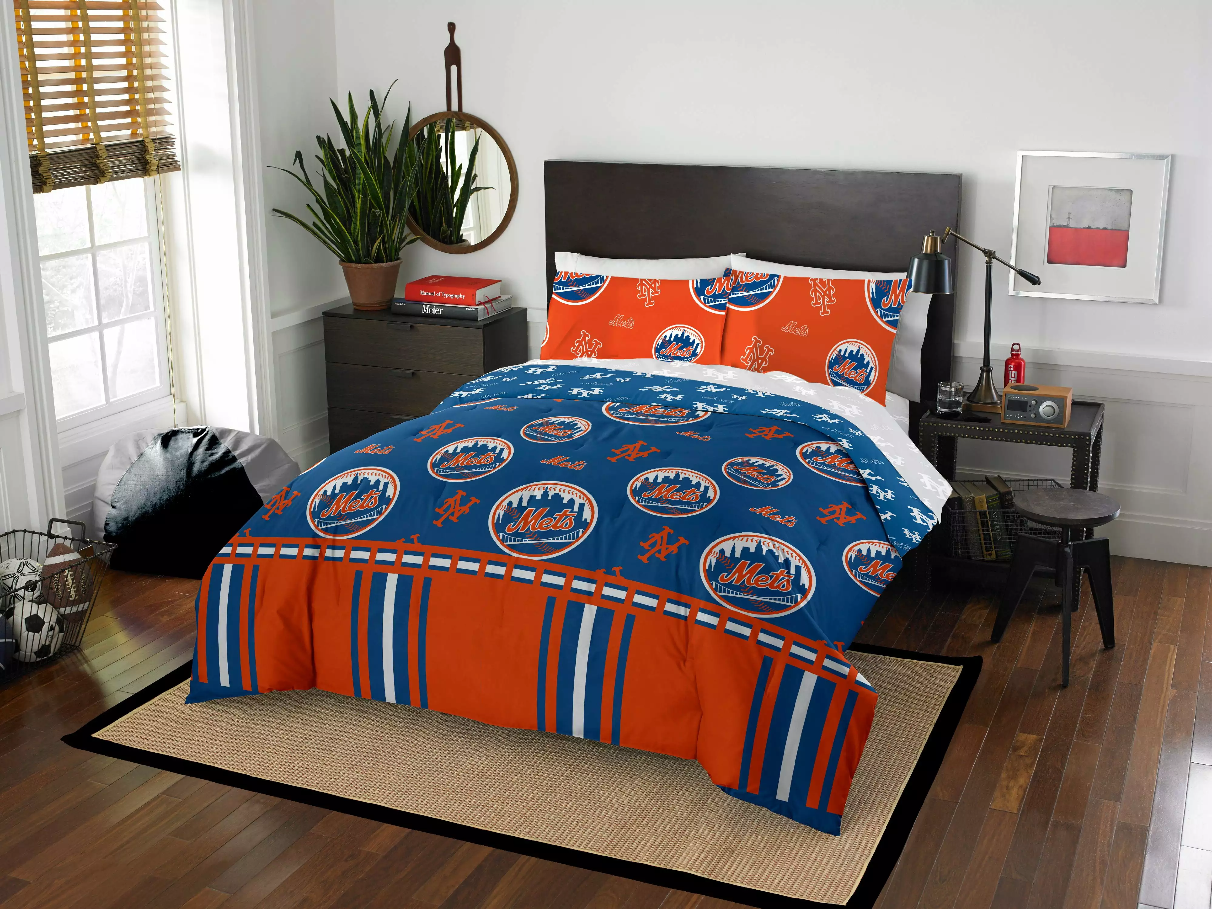 MLB New York Mets Twin Bed In Bag Set