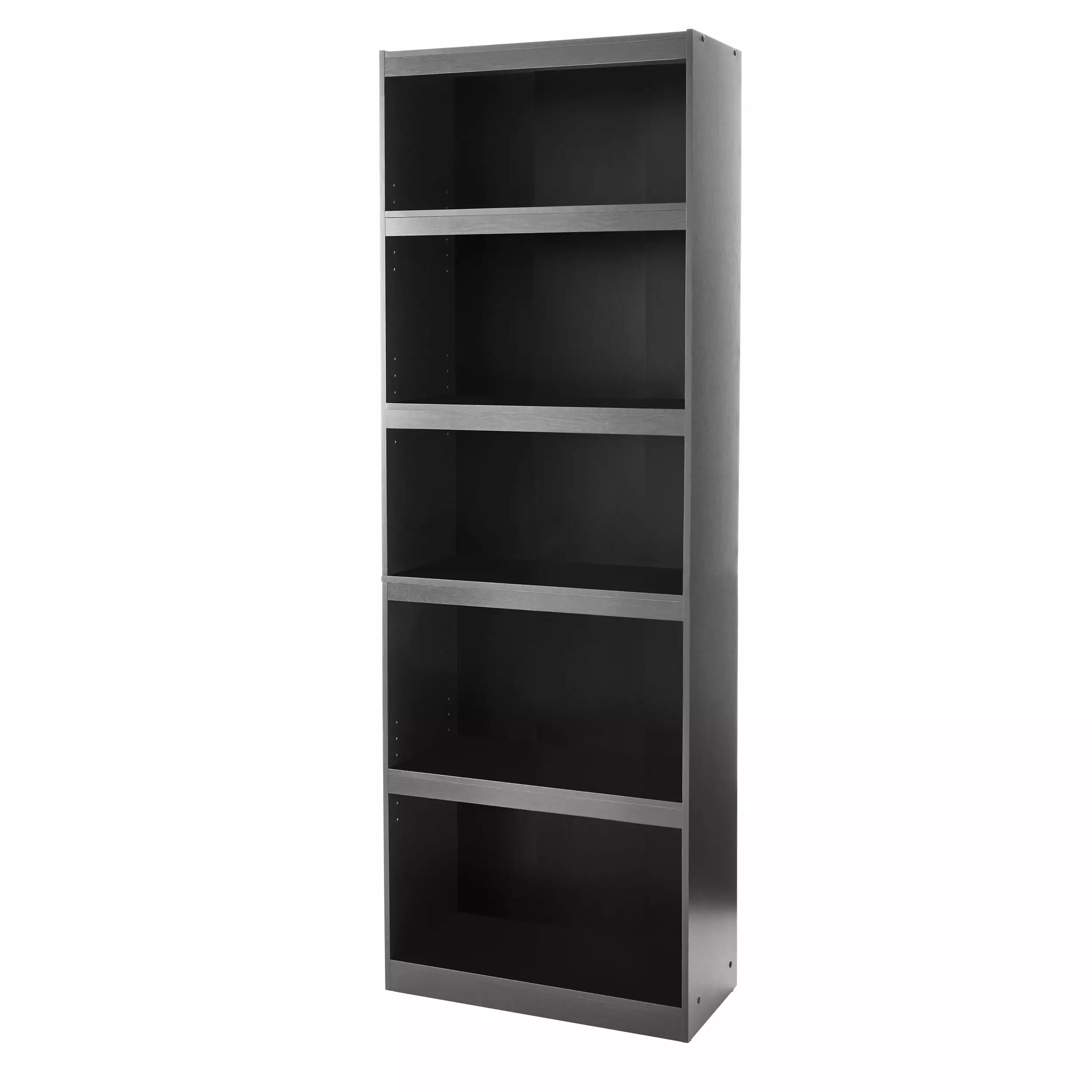 Mainstays Framed 5-Shelf Bookcase. True Black Oak