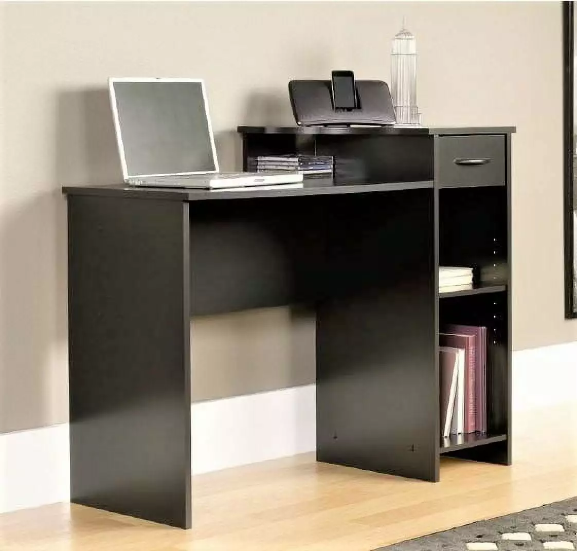 Mainstays Student Desk with Easy-glide Drawer. Blackwood Finish