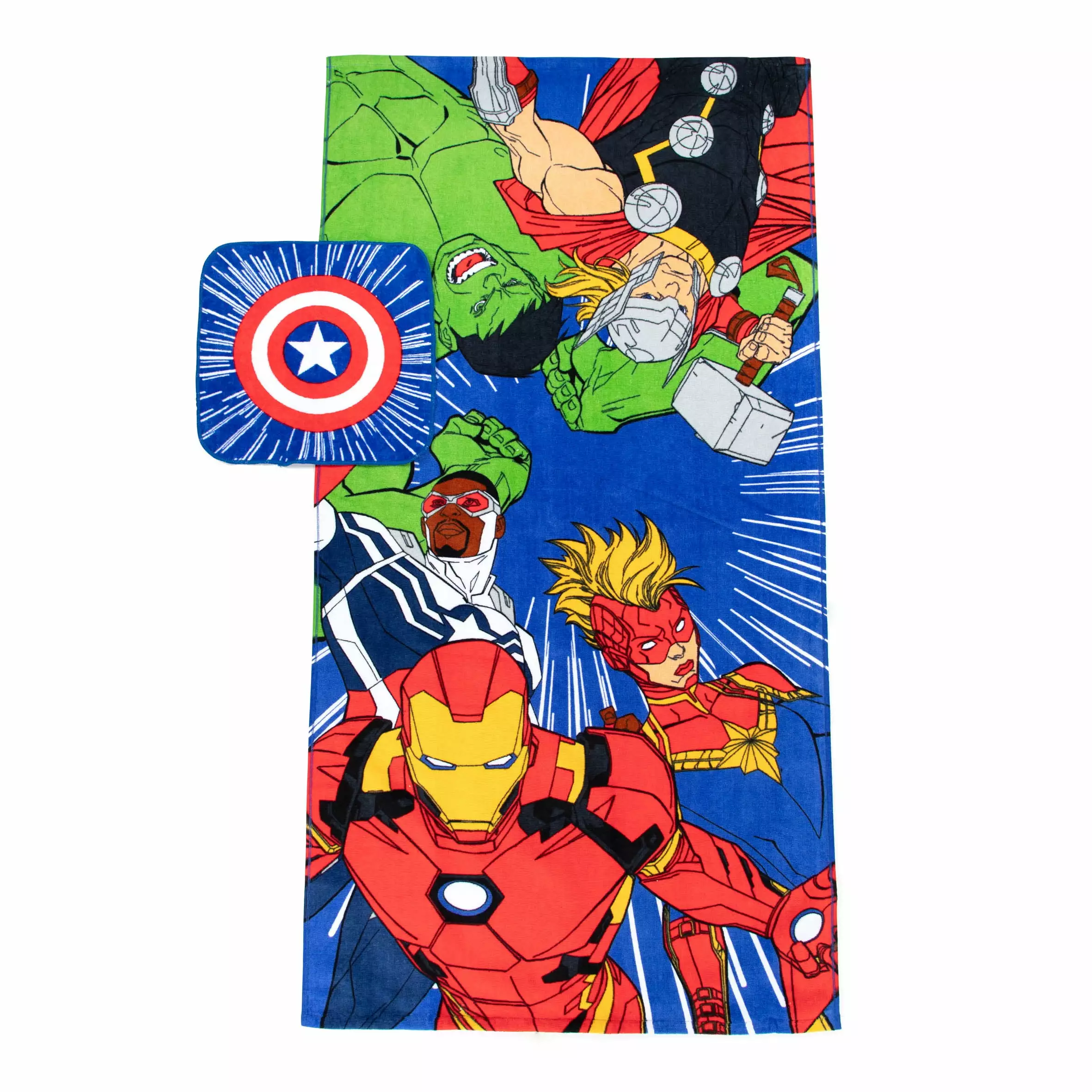 Marvel Kids Cotton 2 Piece Towel and Washcloth Set