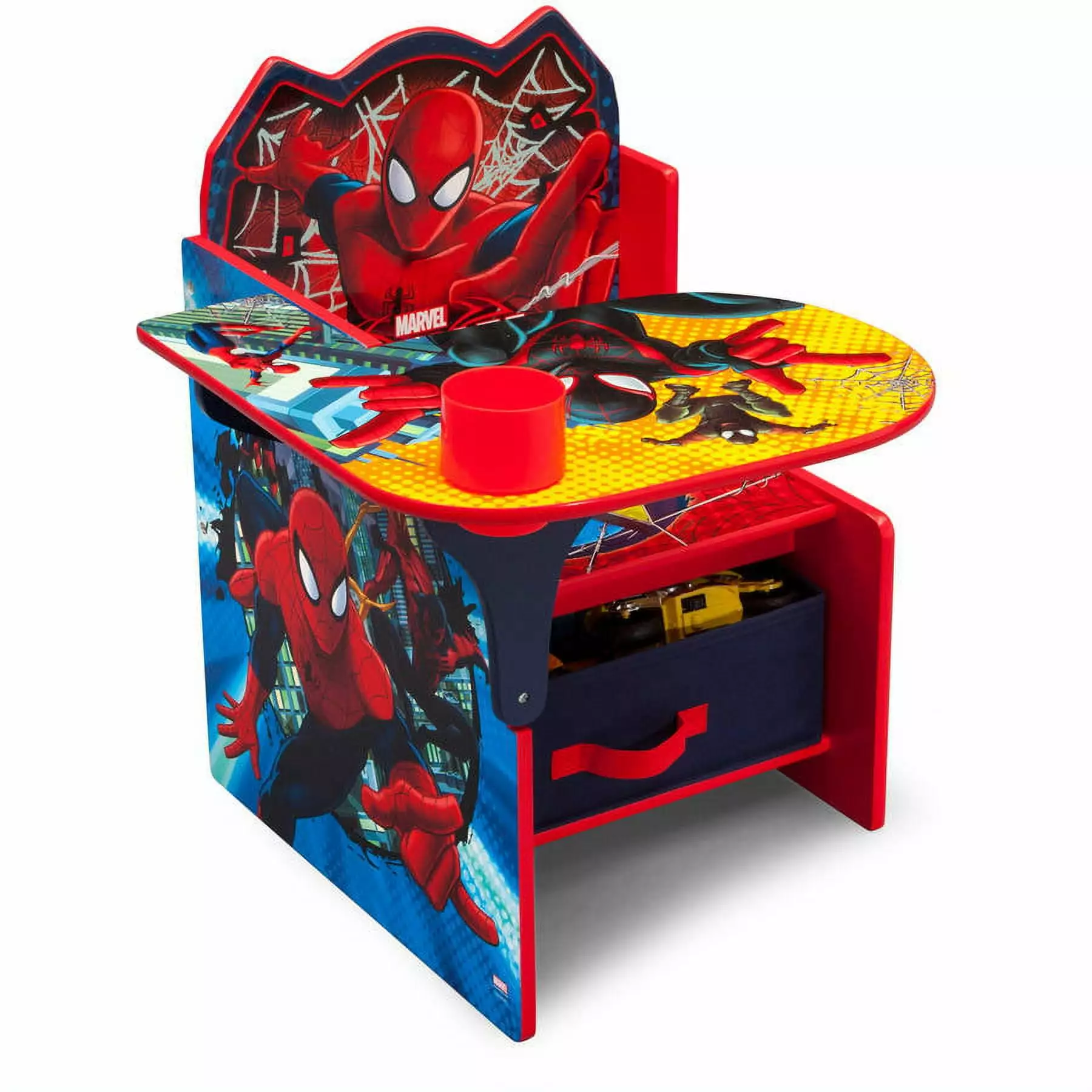 Marvel Spider-Man Chair Desk with Storage Bin by Delta Children. Greenguard Gold Certified