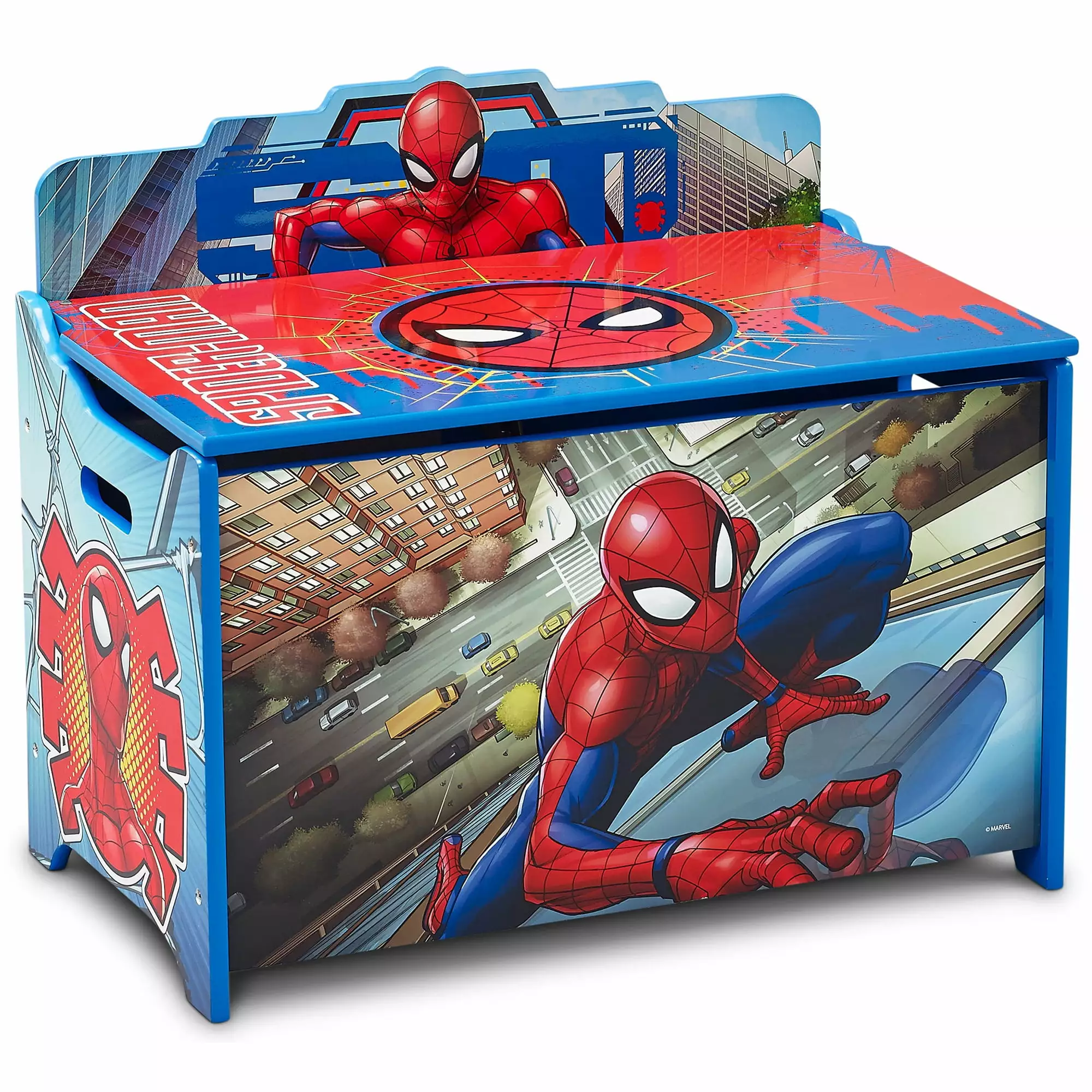 Marvel Spider-Man Deluxe Toy Box by Delta Children. Greenguard Gold Certified