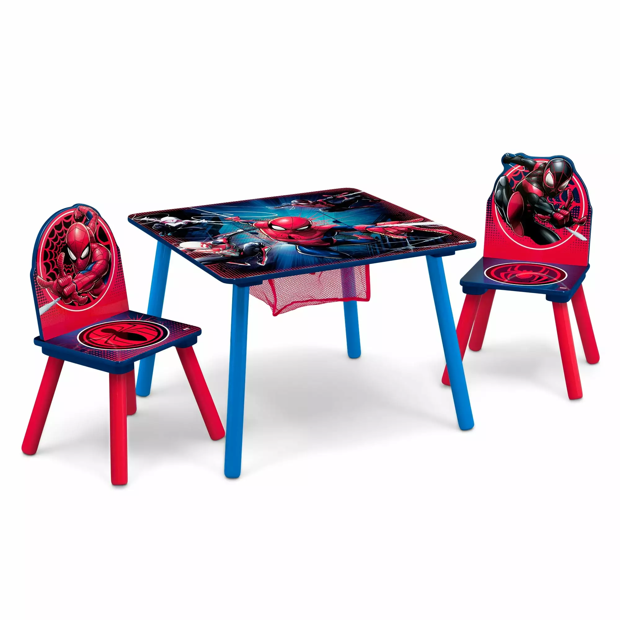 Marvel Spider-Man Table and 2 Chairs with Storage Set by Delta Children. Greenguard Gold. Toddler