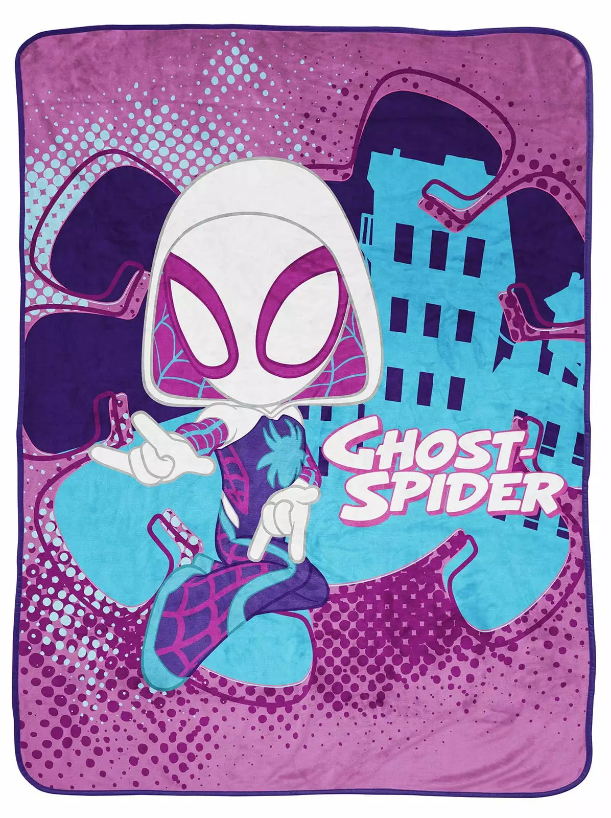 Marvel Spidey & His Amazing Friends Ghost Spider Gwen Silk Touch Throw 46 x 60