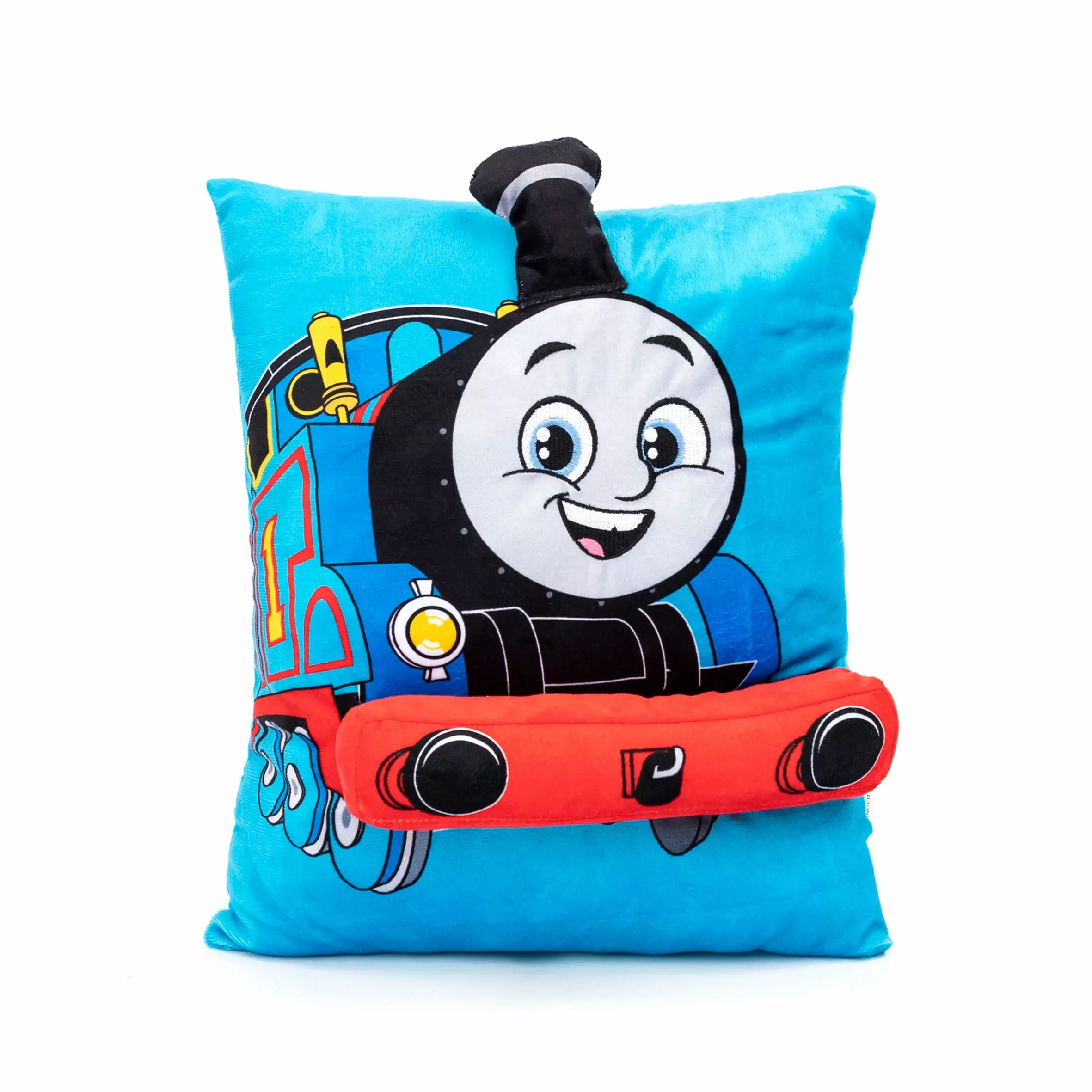 Mattel Thomas & Friends Blue Thomas 3D Snuggle Pillow. 100% Microfiber