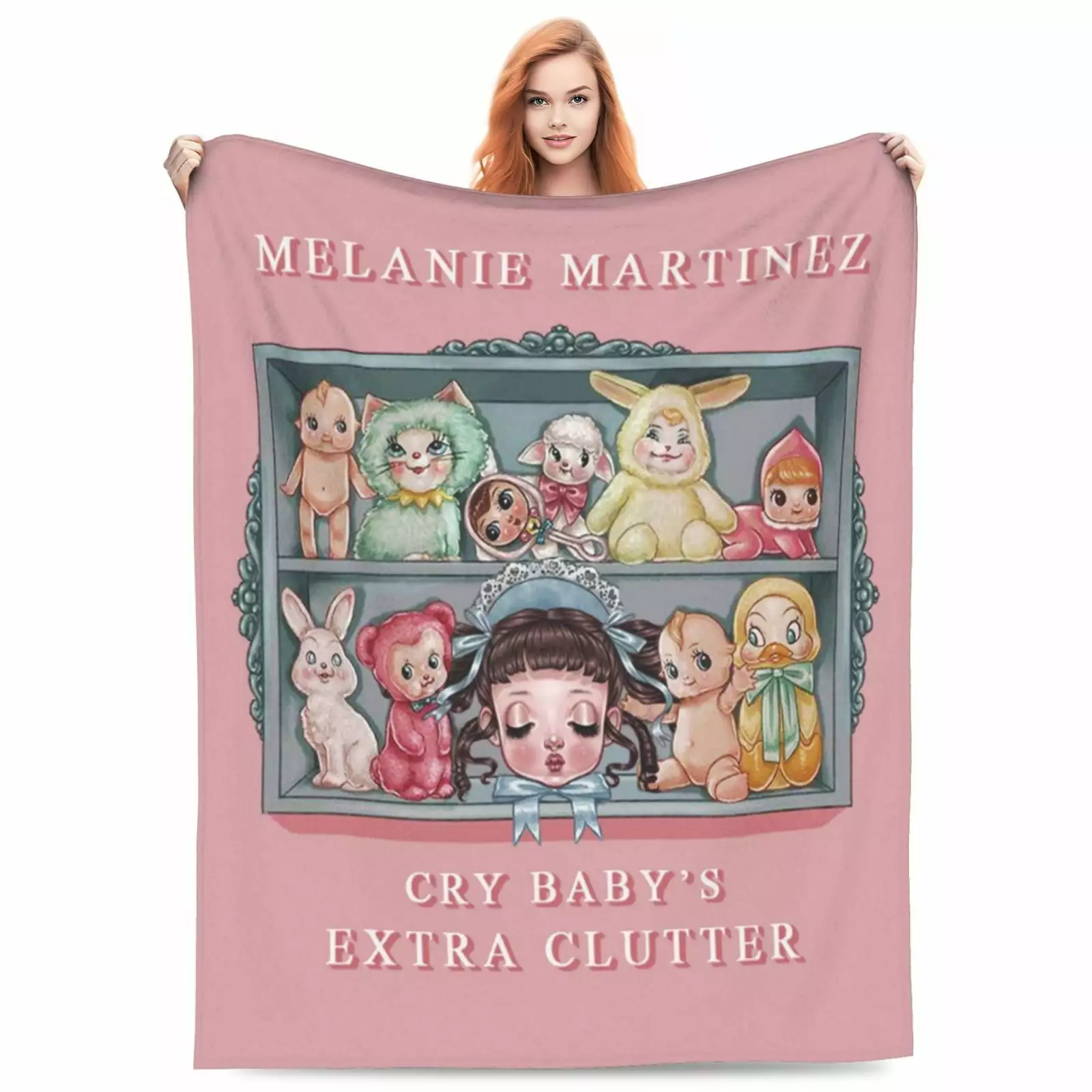 Melanie Martinez Blankets for Girls Boys Throw Blanket Super Warm Soft Plush Lightweight Fleece Flannel Blanket Christmas Birthday Winter Sofa Bedding Blanket 40x30