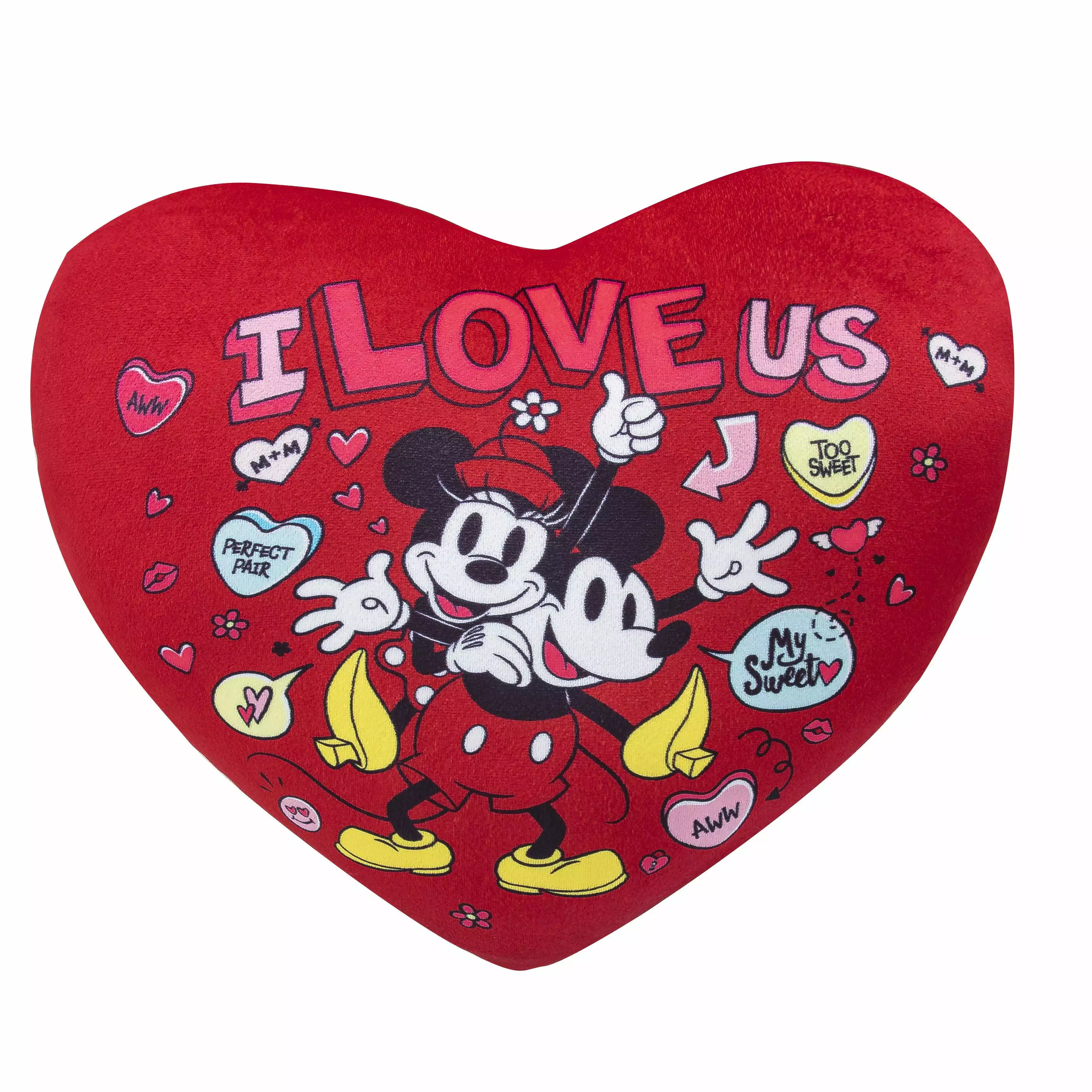 Mickey Mouse I Love Us Cloud Pillow