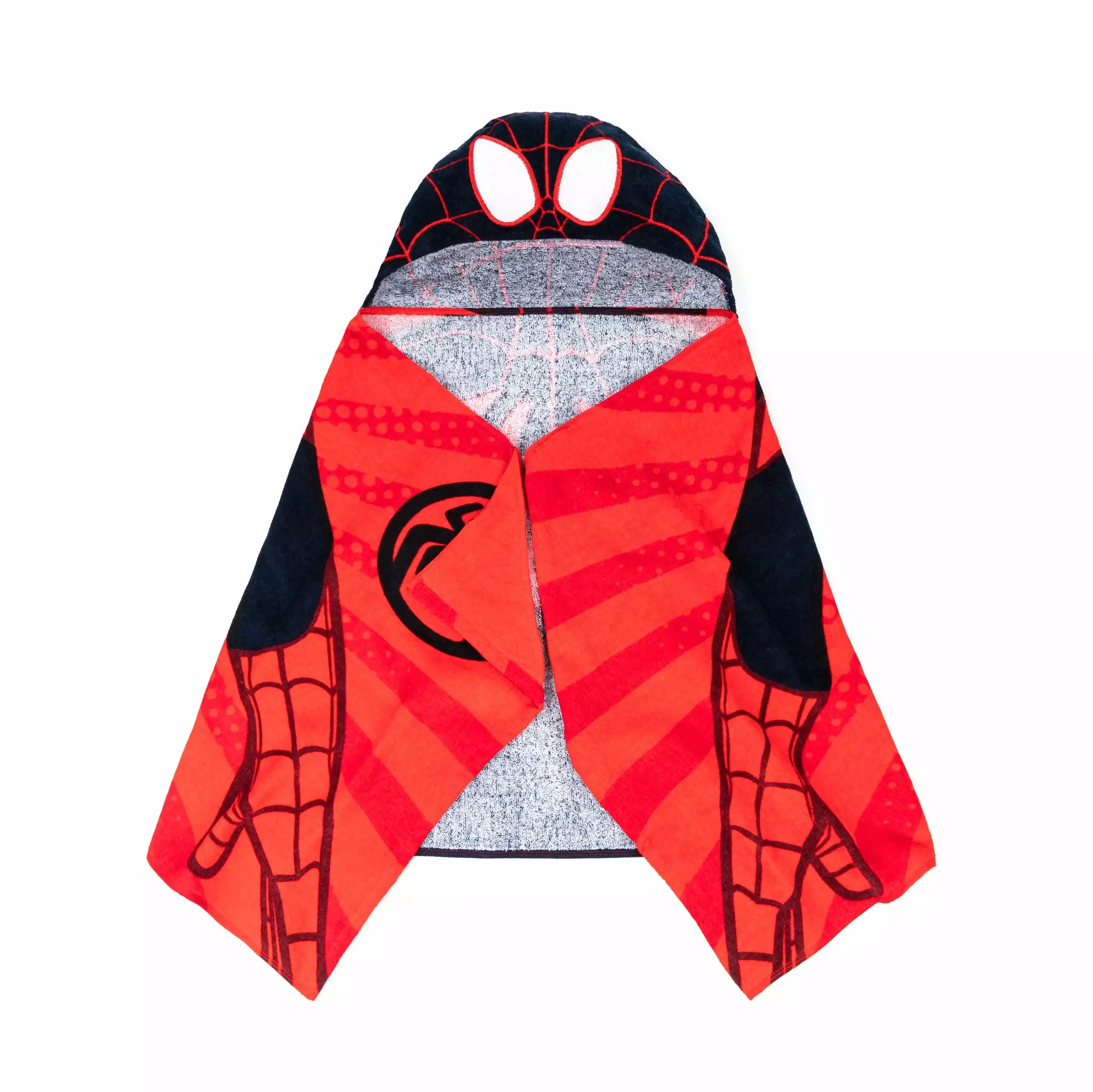 Miles Morales Kids Cotton Hooded Towel. Spider-Man