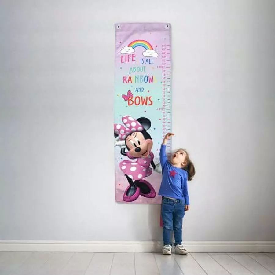 Minnie Mouse Pink Bowtique Growth Chart. Polyester