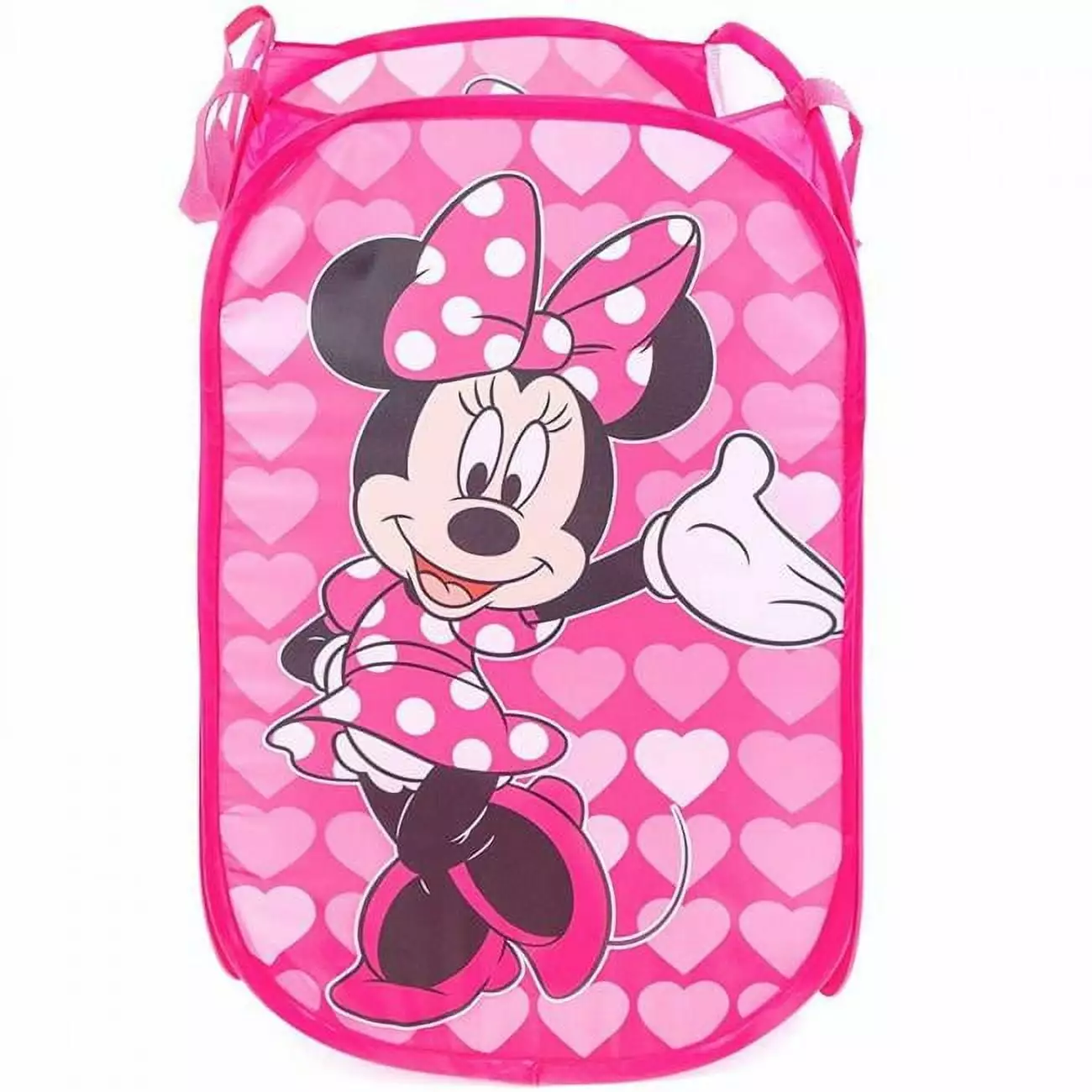 Minnie Mouse Pink Mesh Pop Up Laundry Hamper