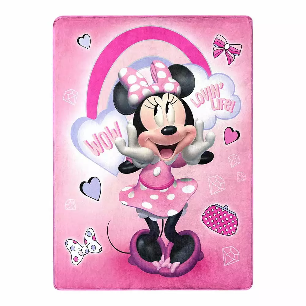 Minnie Mouse Wow Minnie Kids Silk Touch Throw Blanket